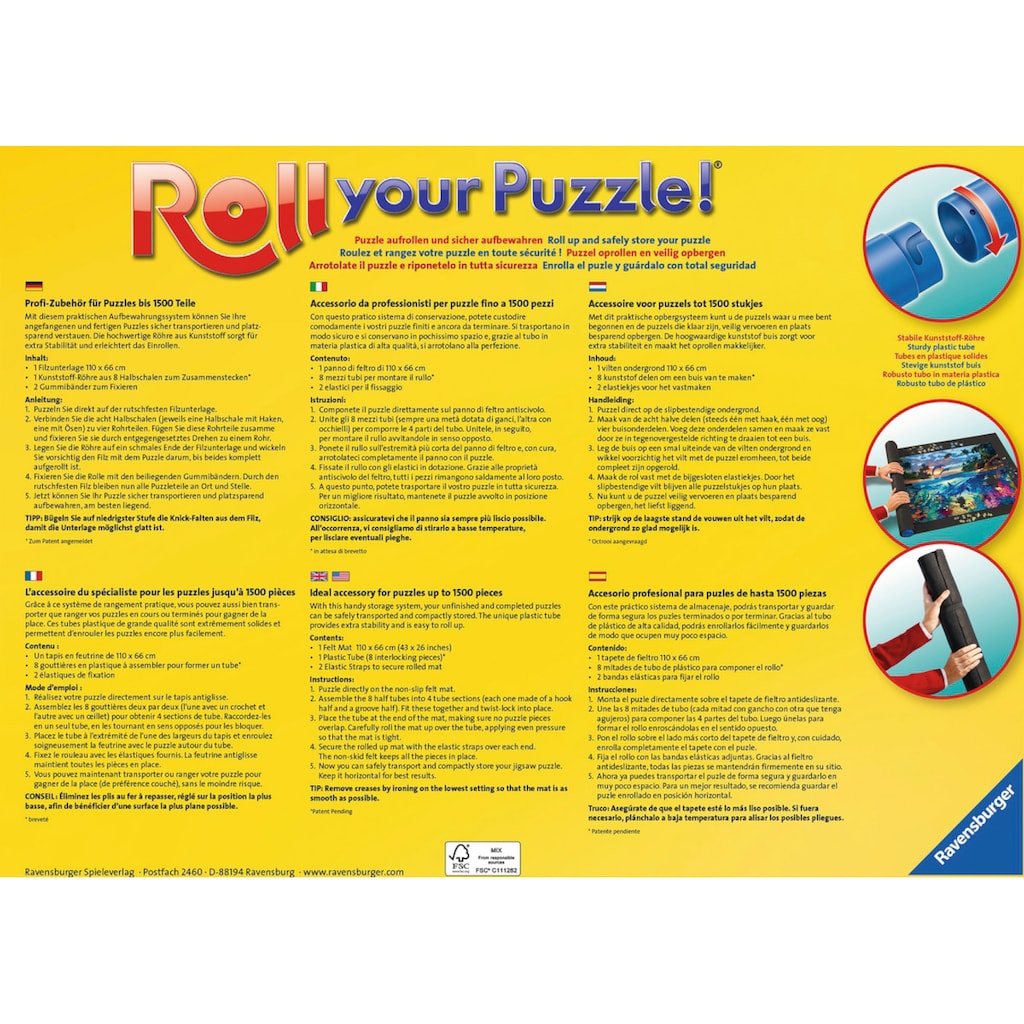 Ravensburger Puzzleunterlage »Roll your Puzzle für 300-1500 Teile«, Made in Europe; FSC® - schützt Wald - weltweit