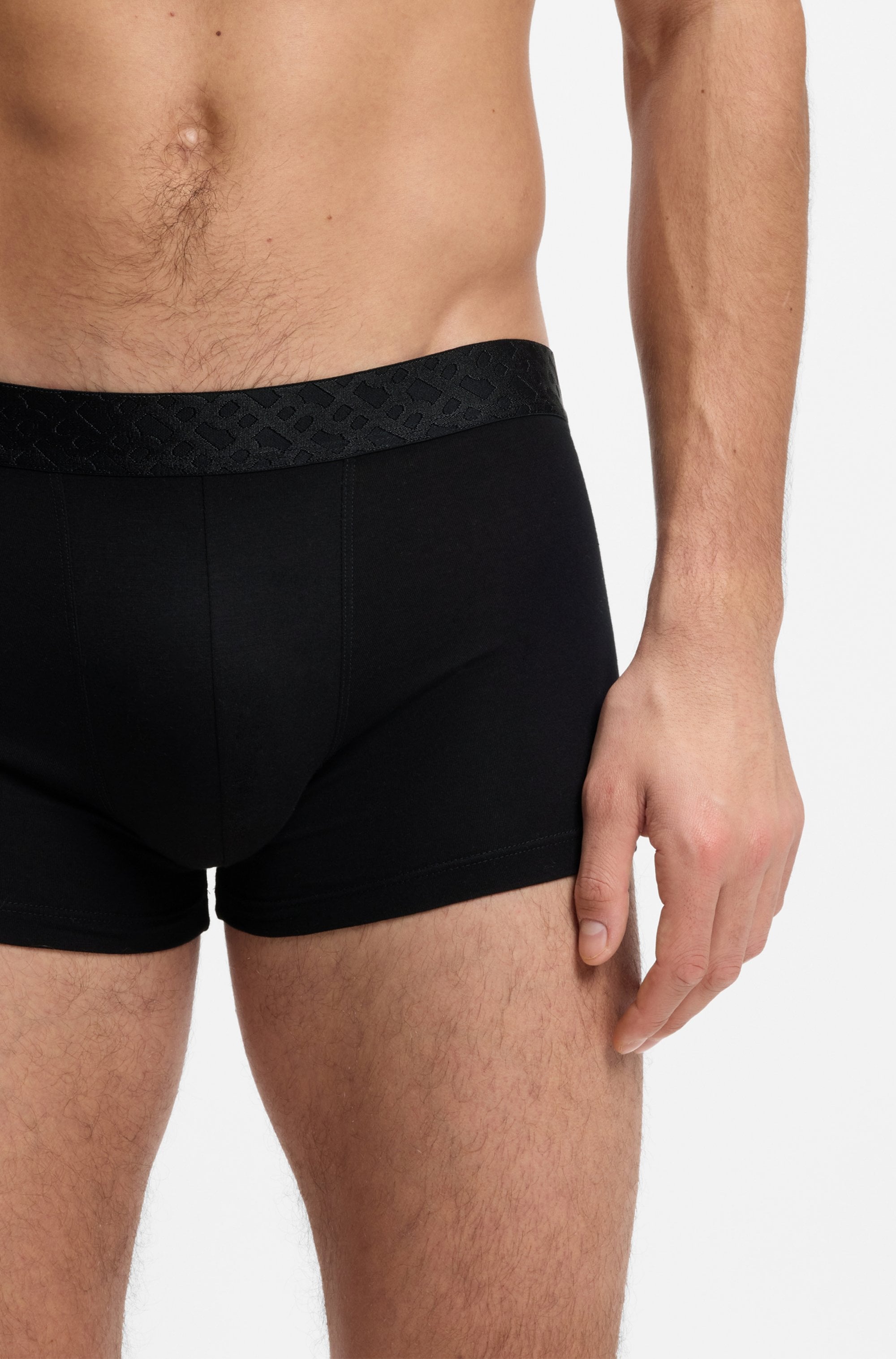 BOSS Trunk »3P Logo Trio« 3 Stk. Neuheit, enganliegend, kurzes Bein