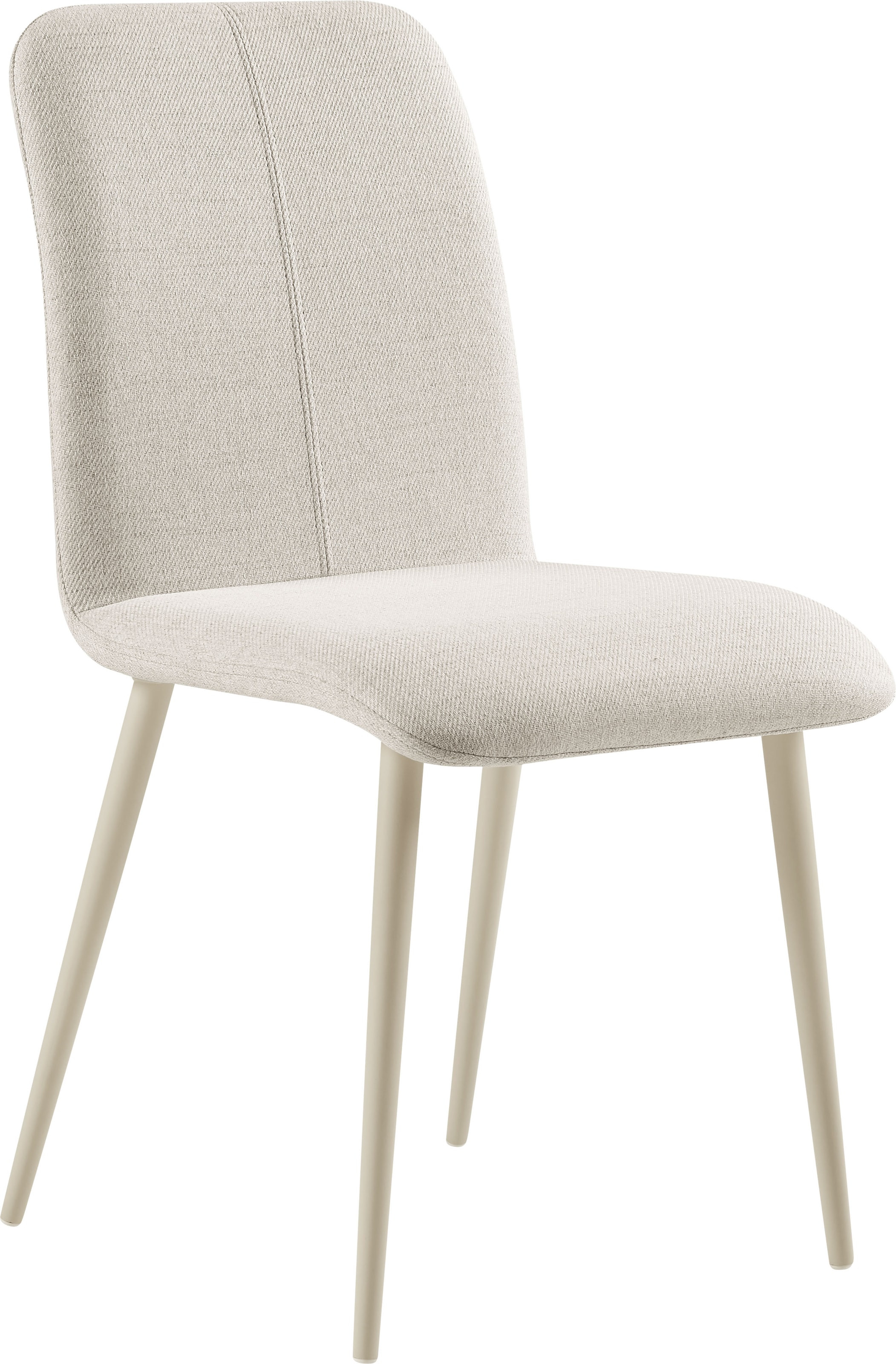 OTTO home 4-Fußstuhl »Allyae« (Set) edlem Strukturstoff, modernem Design und robustem Metallgestell