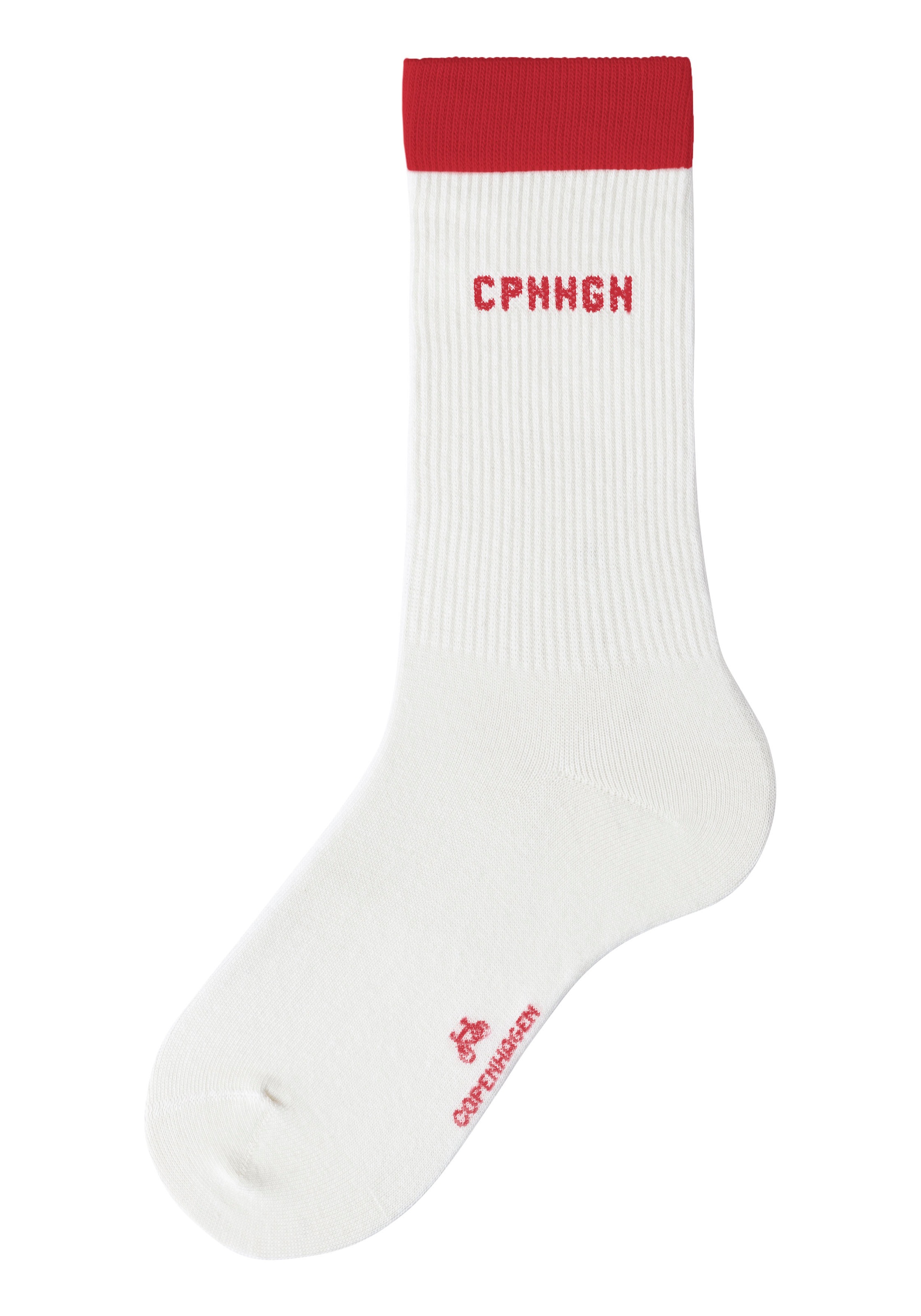 Copenhagen Studios Tennissocken, (Packung, 2 Paar), mit kontrastfarbenem Bund