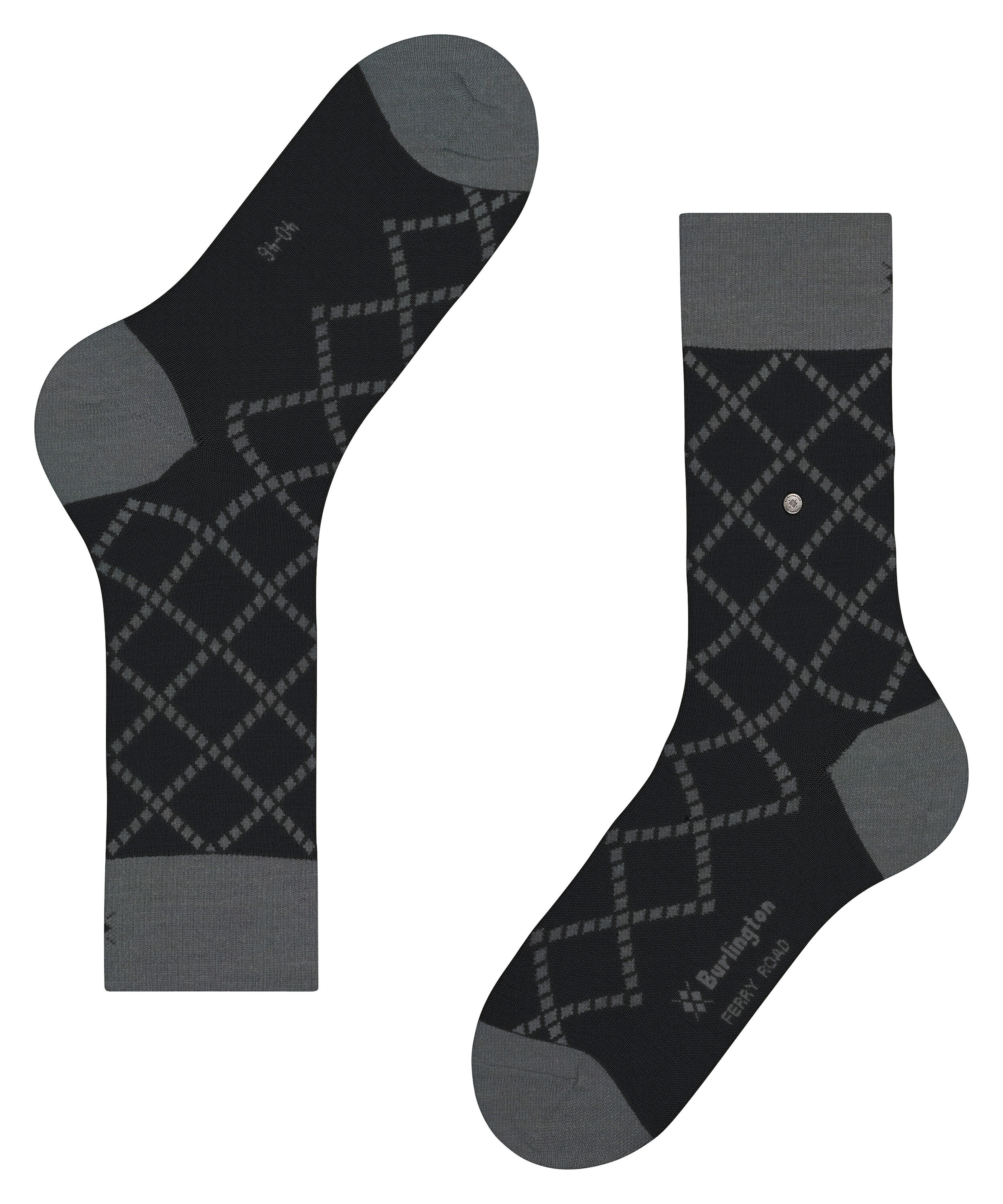 Burlington Socken »Ferry Road« Einheitsgröße 40-46, Rauten-Design, wärmende Wollmischung