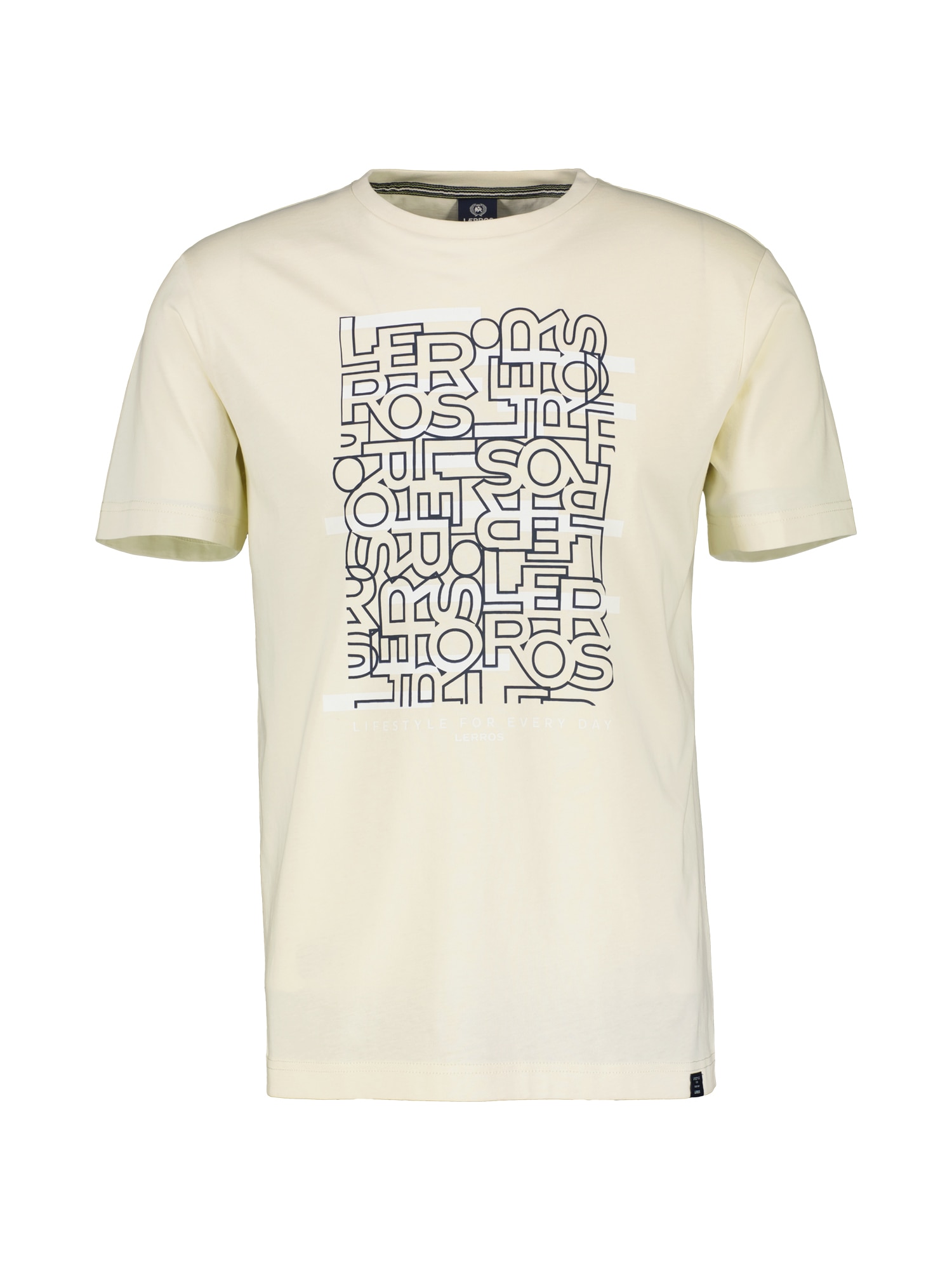 LERROS T-Shirt »LERROS T-Shirt mit Logoprint und Rundhalsausschnitt«