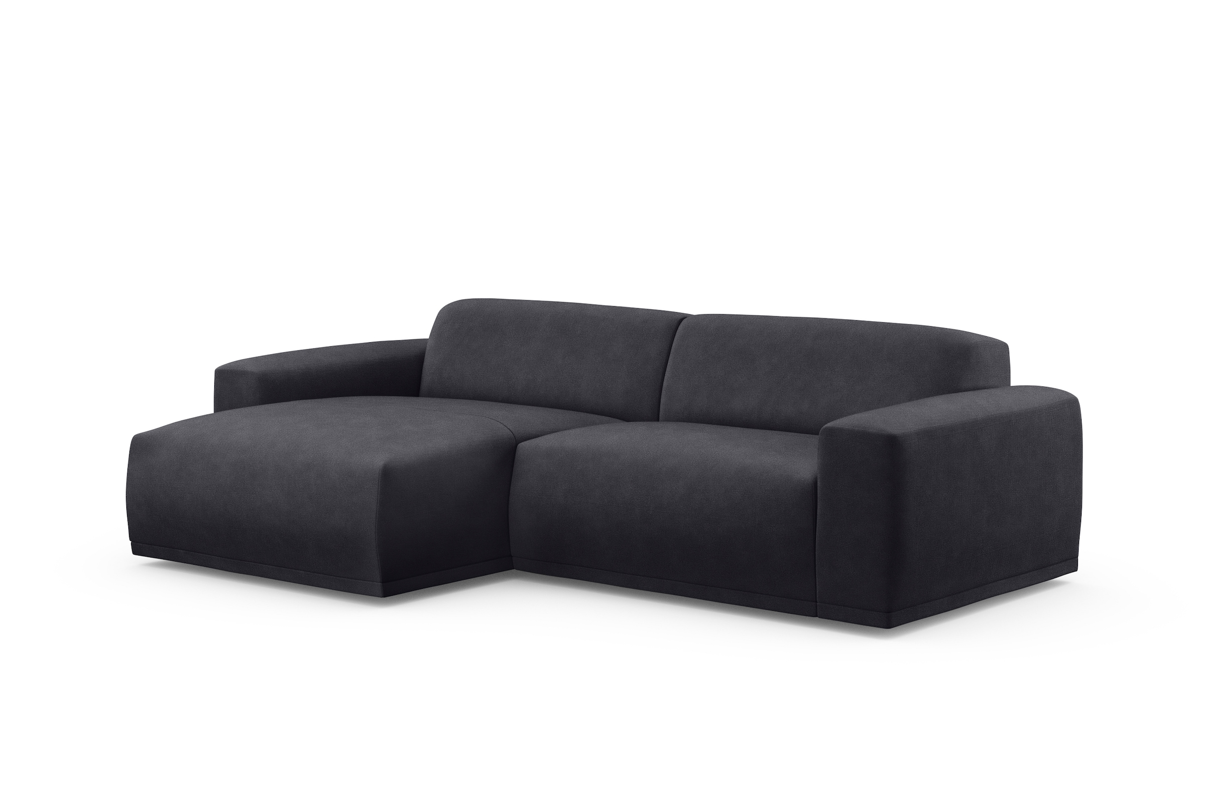 TRENDMANUFAKTUR Ecksofa »Braga, mit hochwertigem Kaltschaum, L-Form, in Cord erhältlich«, (2 St.), modernes Sofa, Couch mit hohem Sitzkomfort, 255/72/160 cm (B/H/T)