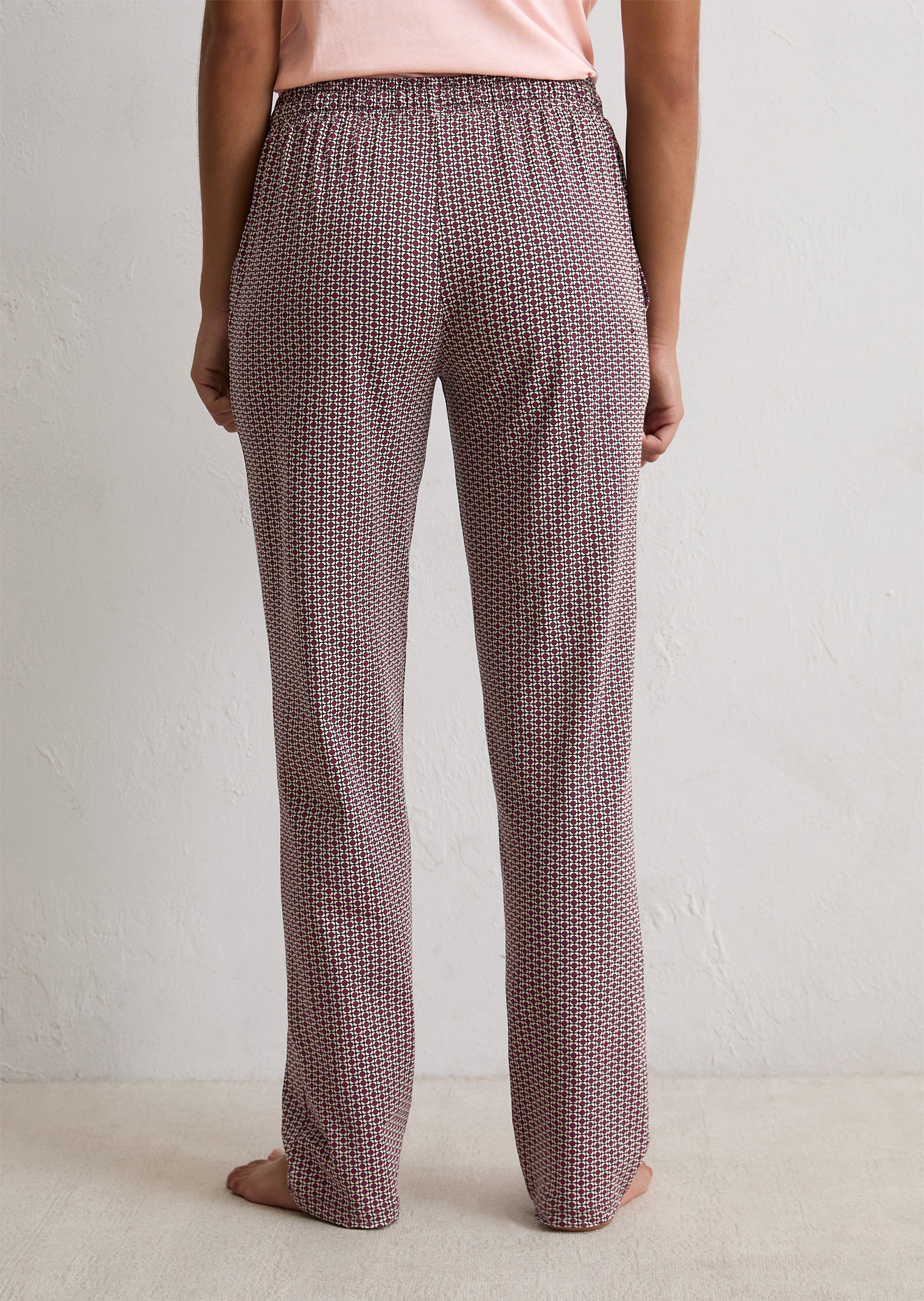 Marc O'Polo Loungehose »Mix N Match Cotton«, seitliche Taschen, Gummizug, Baumwolle, gemustert, Kordel, bequem