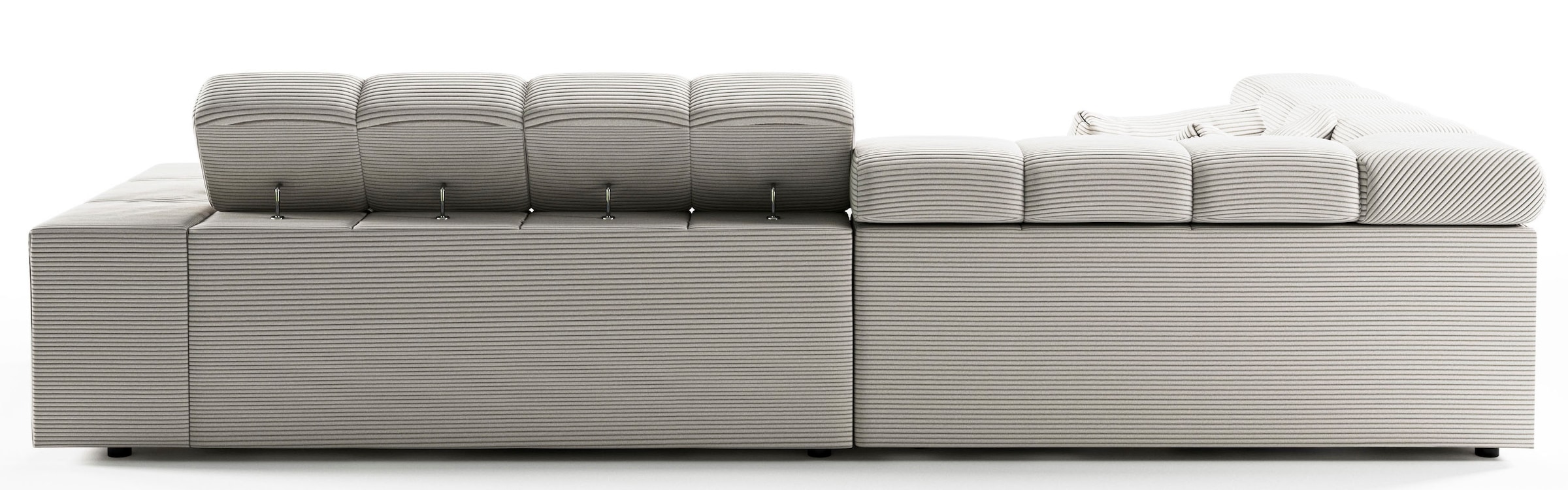 INOSIGN Ecksofa »Ancona incl. Kopfteilverstellung, Breite 319cm, L-Form«, wahlweise motorische Sitztiefenverstellung, auch in Cord + Easy Care