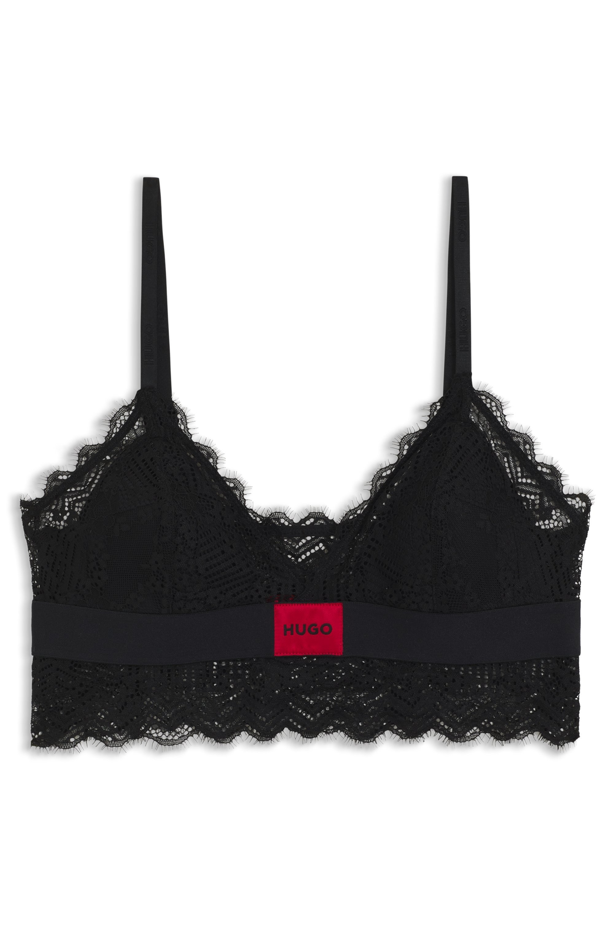 HUGO Underwear Bügelloser BH »TRIANGLE RL LACE« mit Hugo-Label am Bund