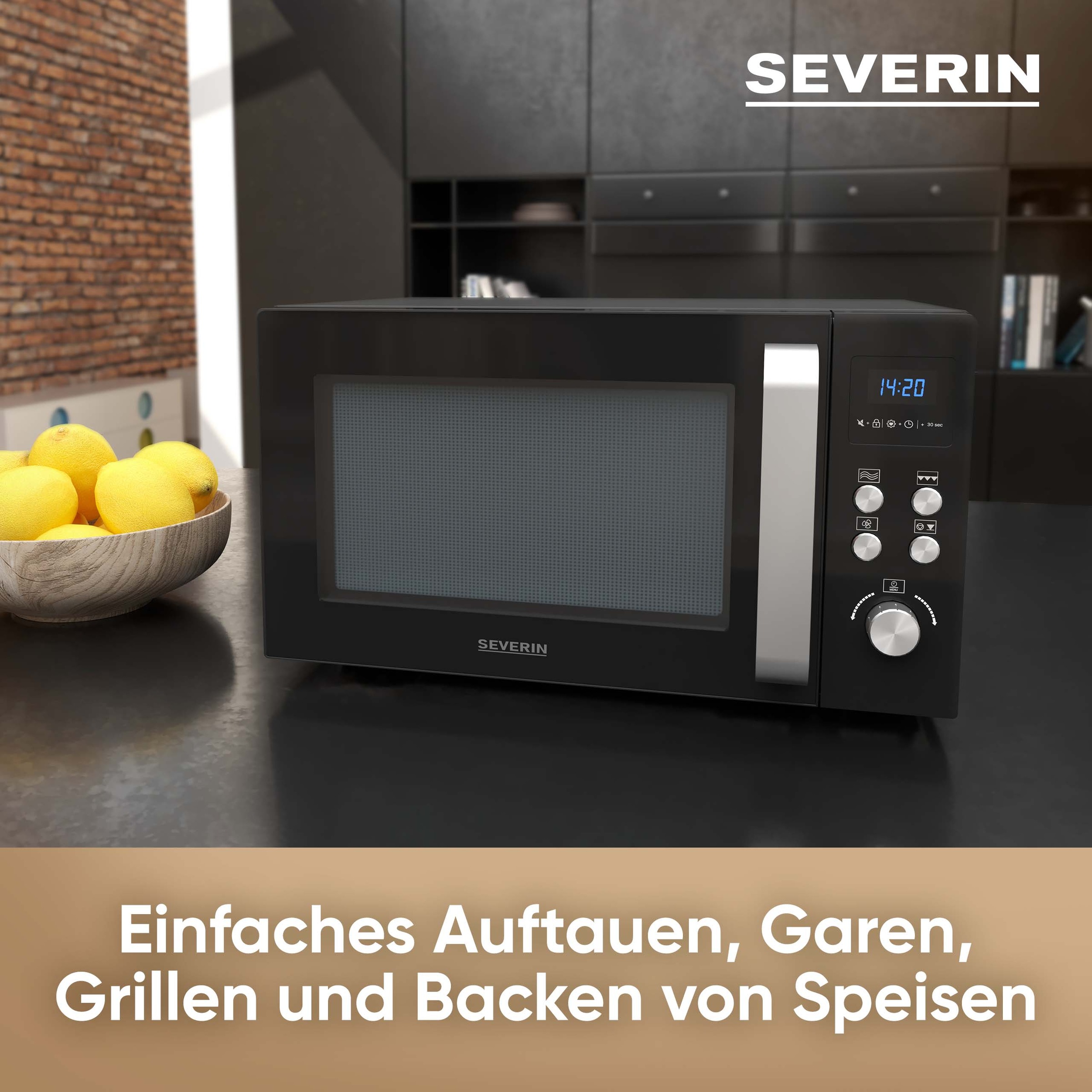 Severin Mikrowelle »MW 7752« Grill und Heißluft 1950 W