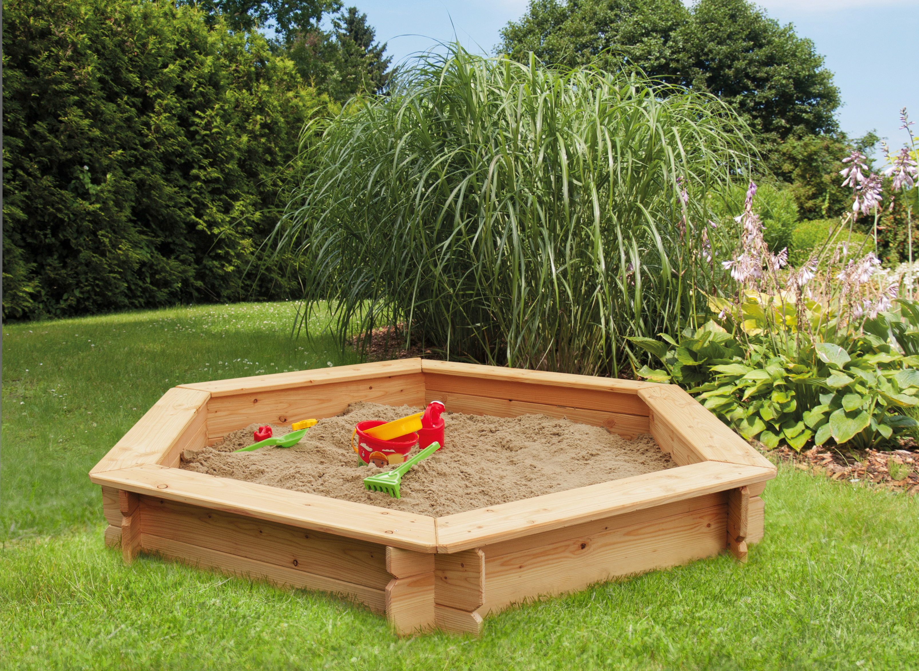 Sandkasten, BxTxH: 175x175x30 cm