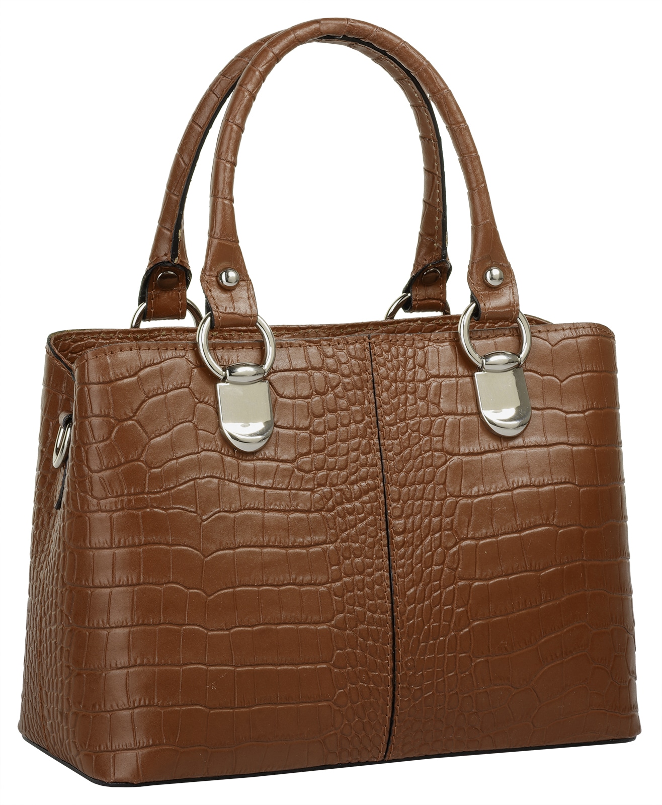 Cluty Umhängetasche, echt Leder, Made in Italy