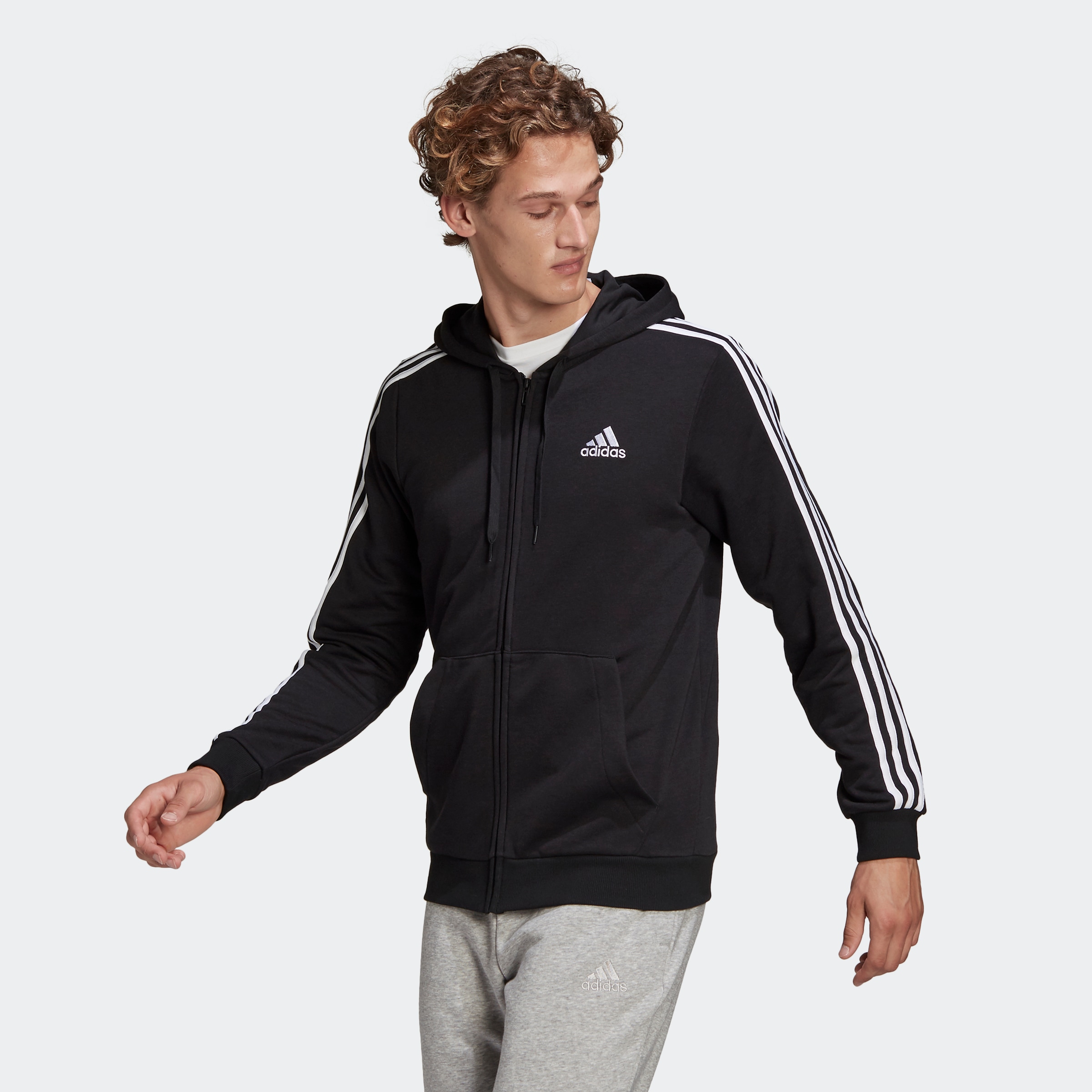 adidas Sportswear Kapuzensweatjacke »ESSENTIALS FRENCH TERRY 3-STREIFEN KAPUZENJACKE« kaufen