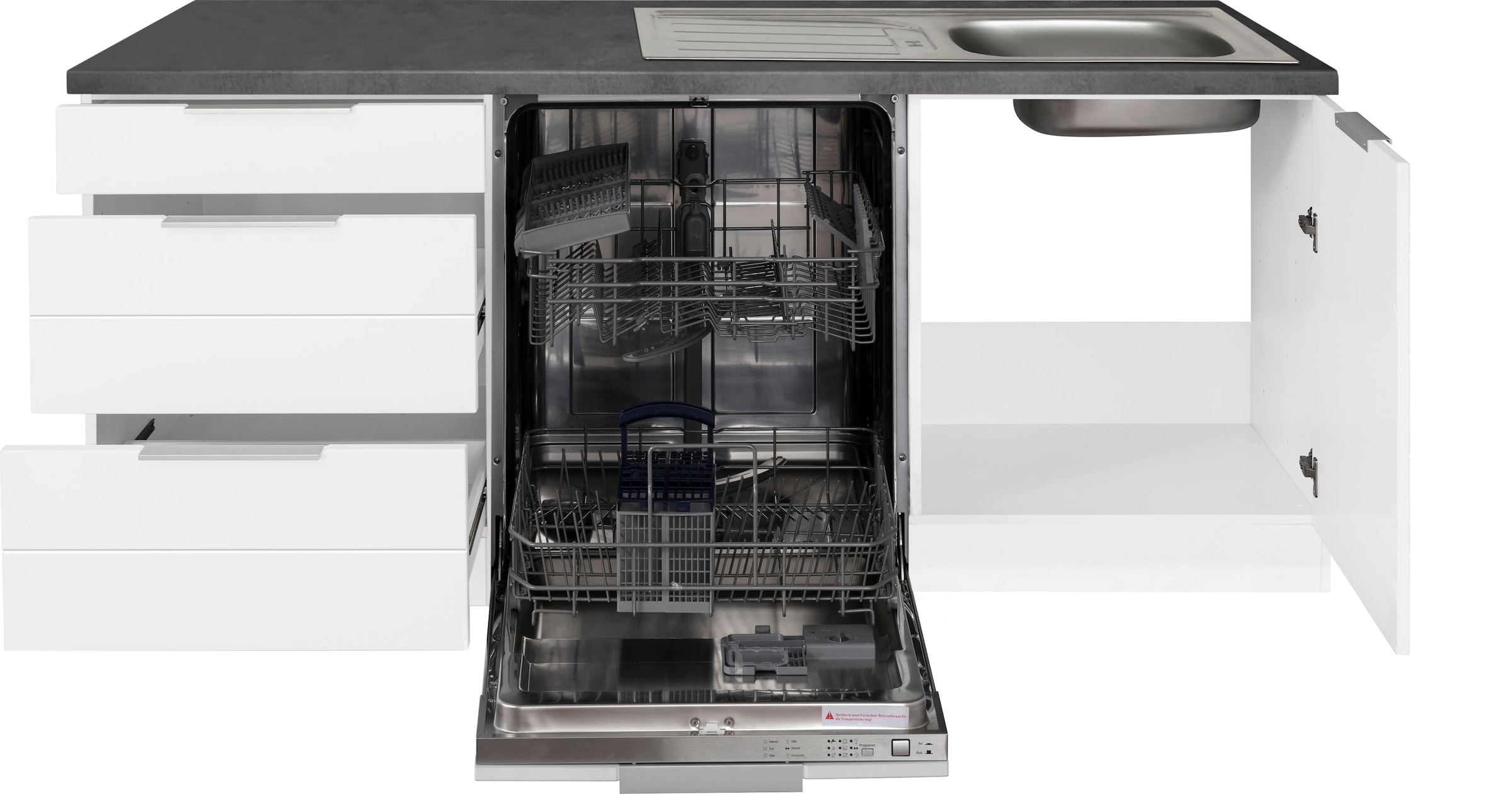 KOCHSTATION Winkelküche »KS-Luhe« Stellbreite 240x270 cm, wahlweise mit oder ohne E-Geräten, MDF-Fronten