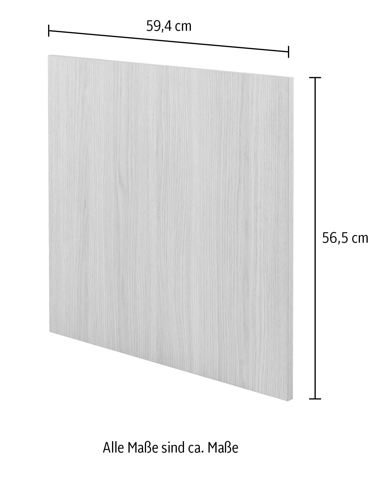 wiho Küchen Frontblende »Filo« Breite/Höhe: 59,4/56,5 cm