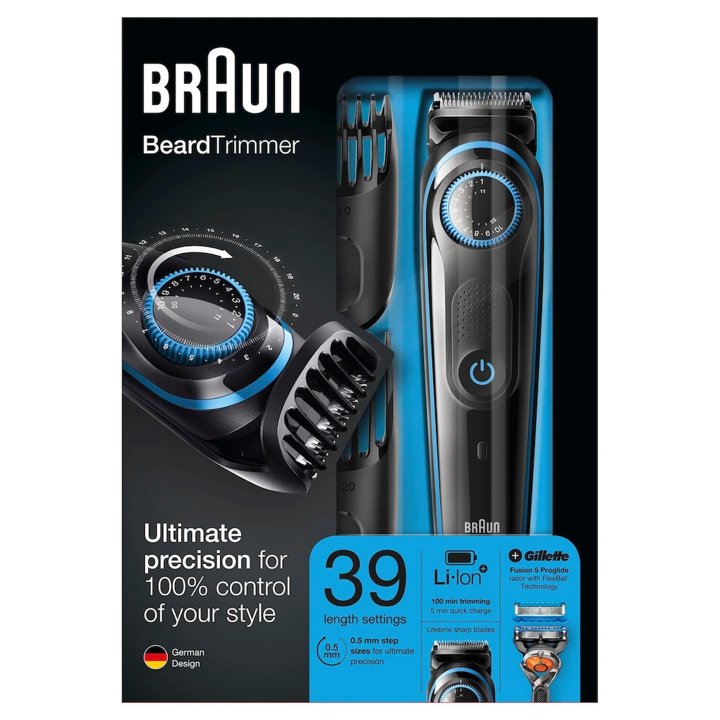 Braun Haar- und Bartschneider »BT5040«, mit Gratis Gillette Fusion5 ProGlide Rasierer