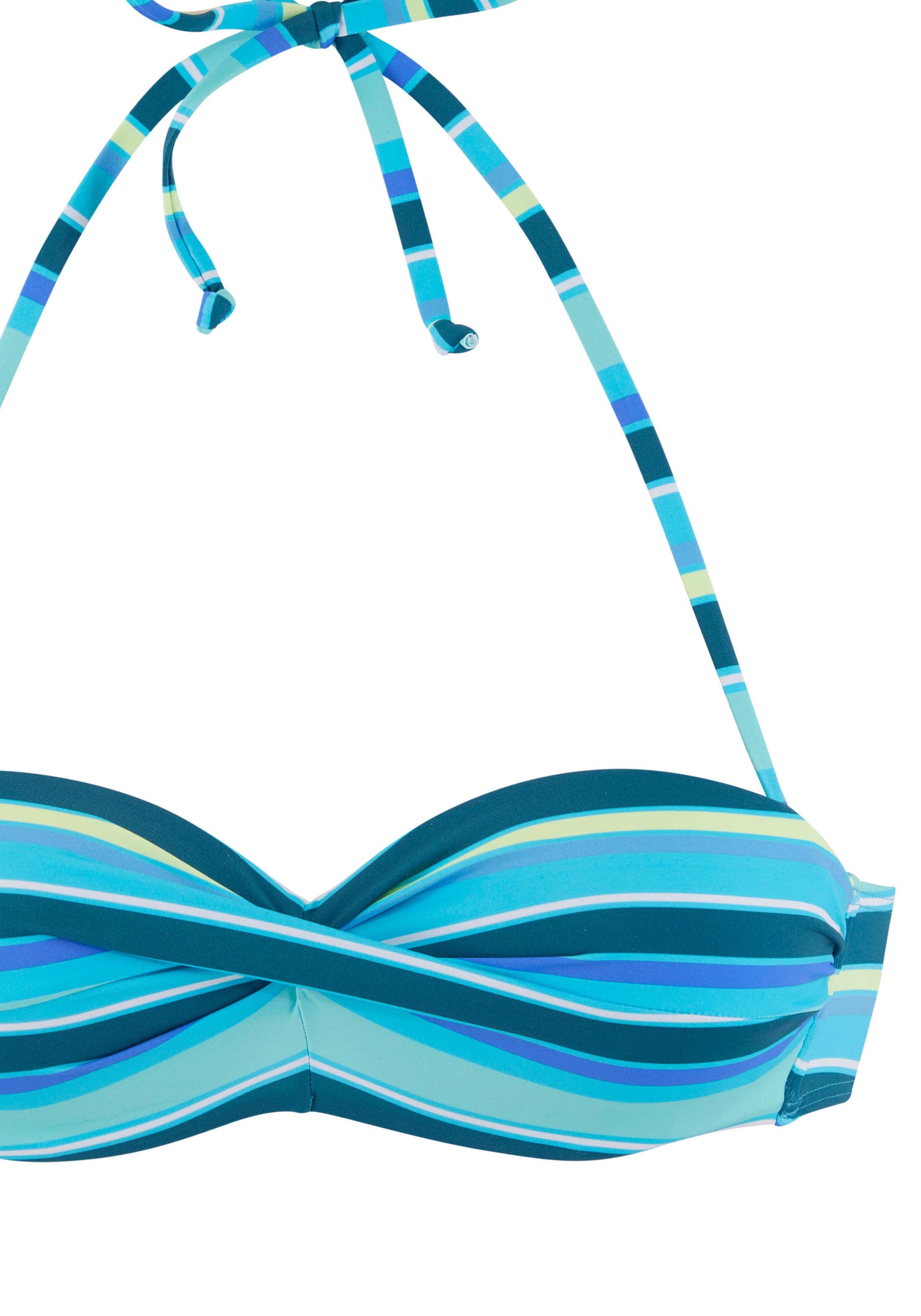 s.Oliver Bügel-Bandeau-Bikini-Top »Fun«, im trendigen Streifen-Design