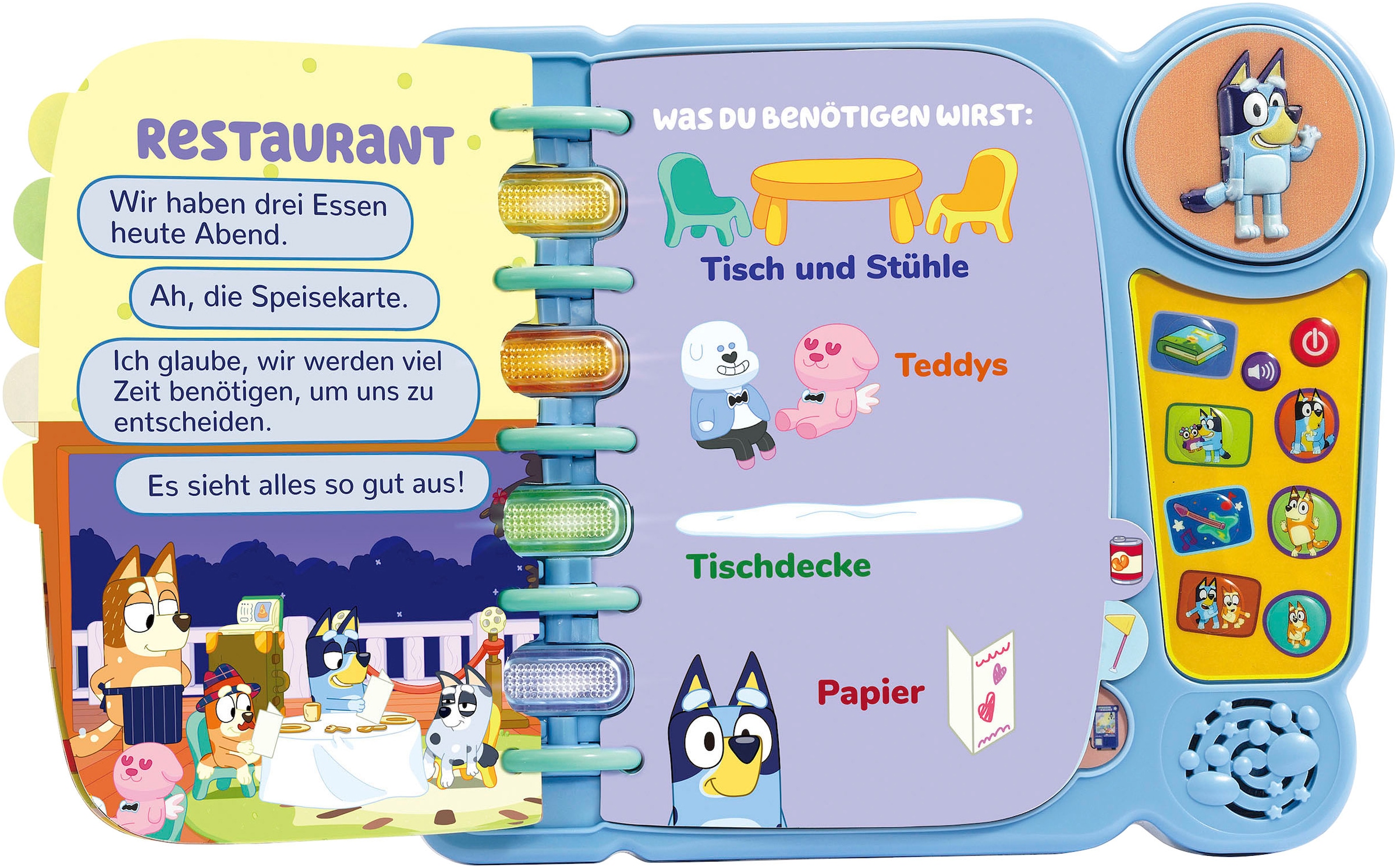 Vtech® Buch »Bluey Lernspielbuch«, interaktives Lernbuchsystem