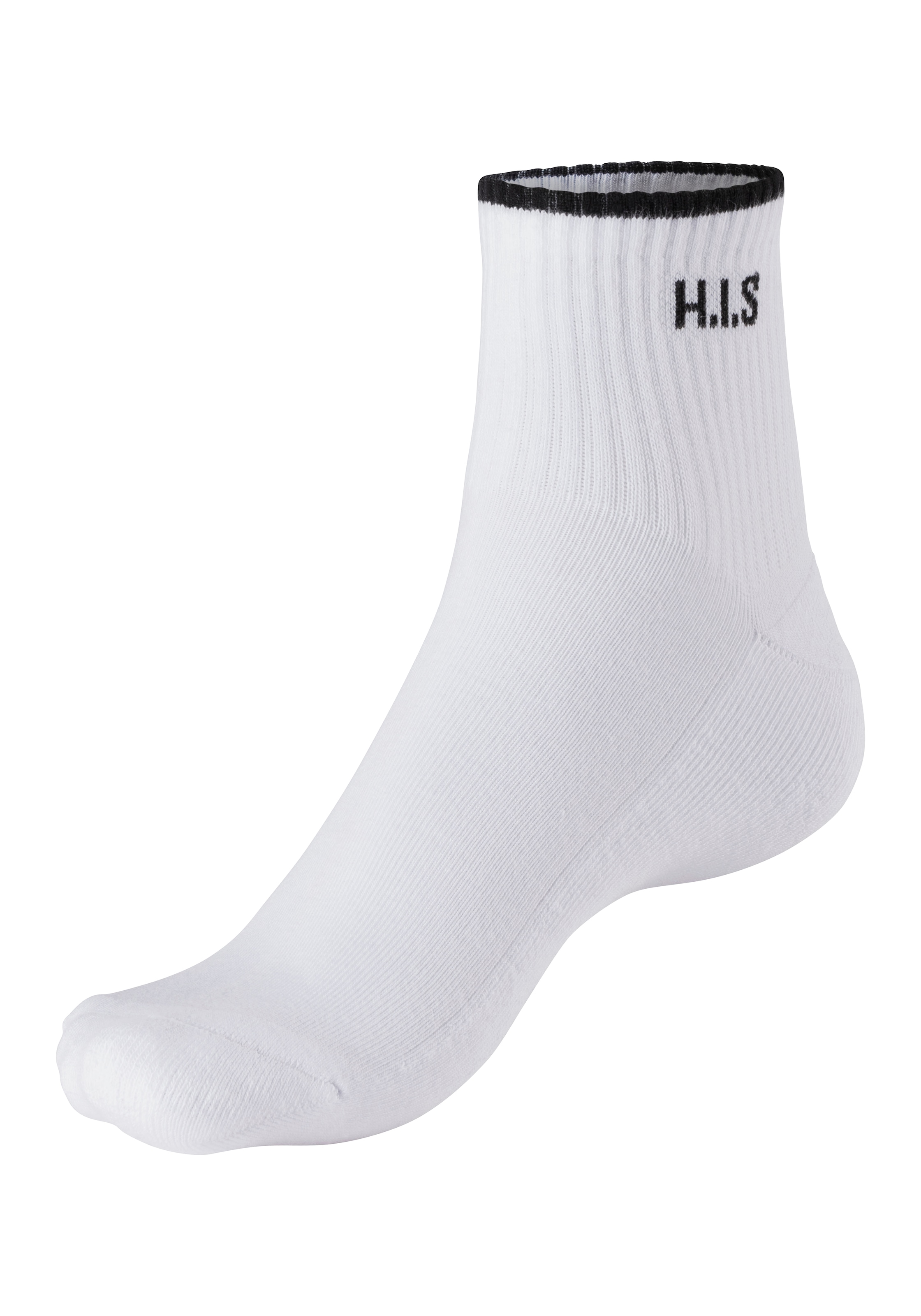 H.I.S Sportsocken, (Packung, 6 Paar), Kurzsocken mit Frottee & verstärkten Belastungszonen