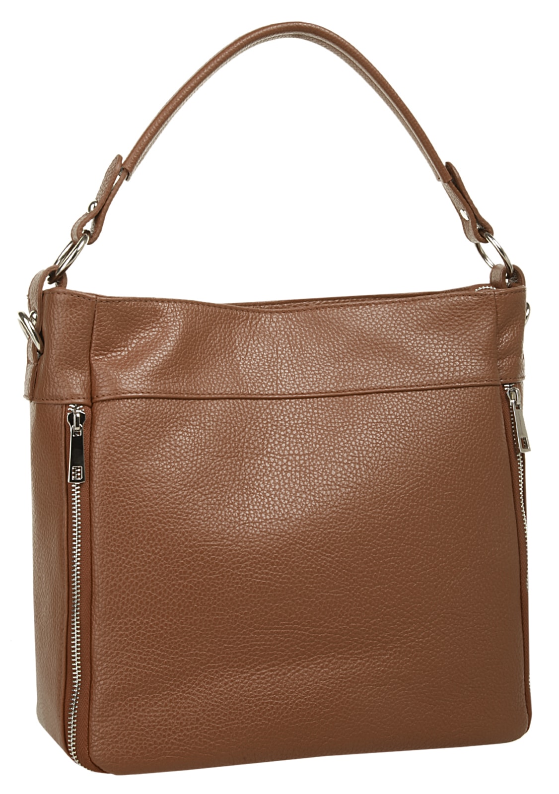 Cluty Henkeltasche echt Leder, Made in Italy