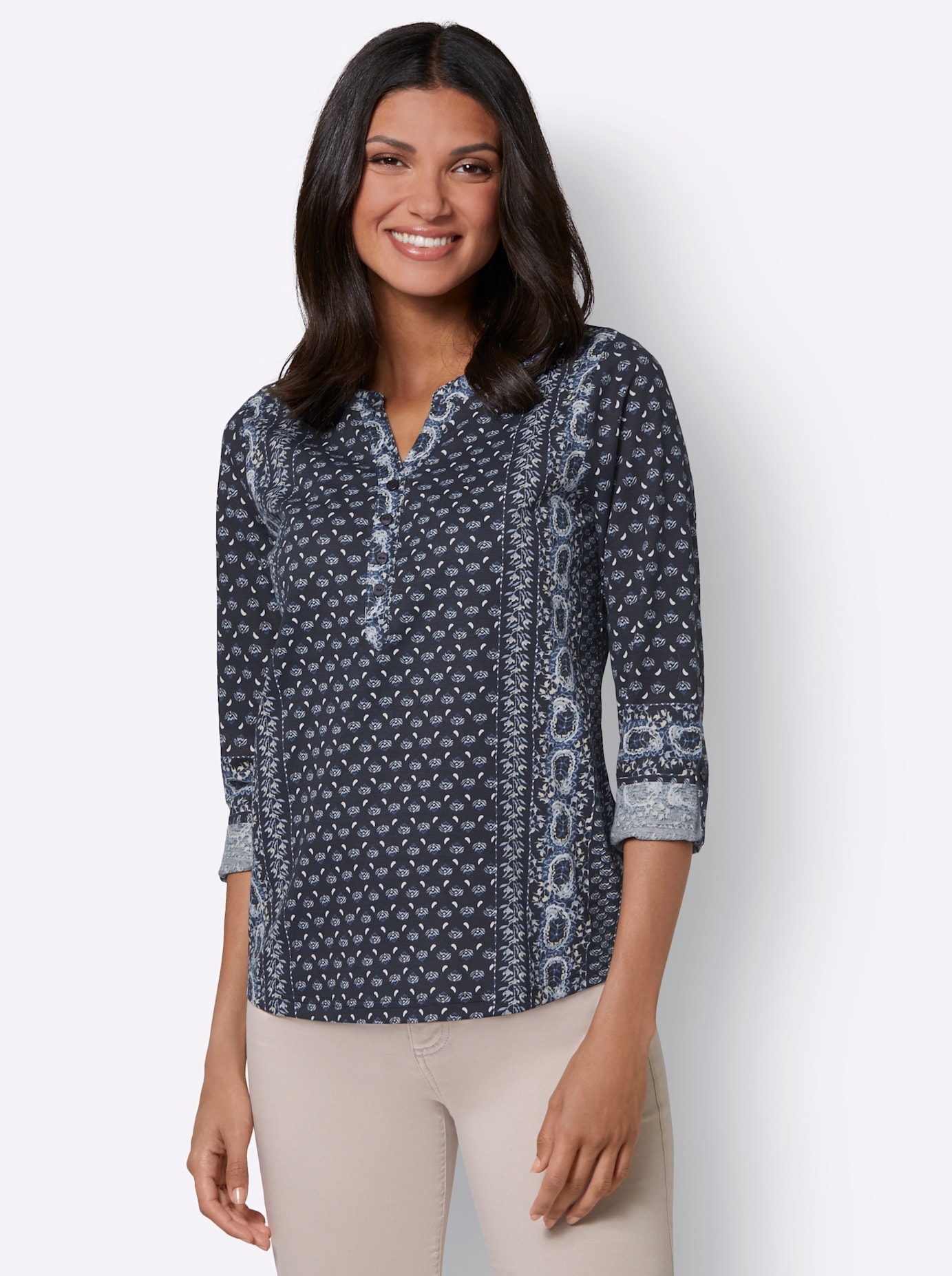 Classic Basics Print-Shirt »Druck-Shirt«, (1 tlg.)