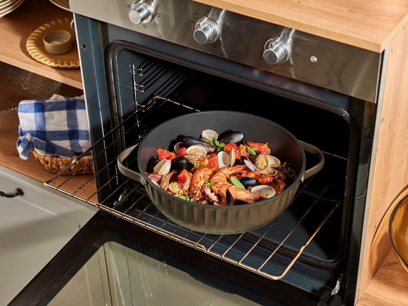 RESTO Kitchenware Bräter »Ascella, Schmortopf antihaftbeschichtet und spülmaschinenfest« 2 Stk. tlg. Aluminiumguss