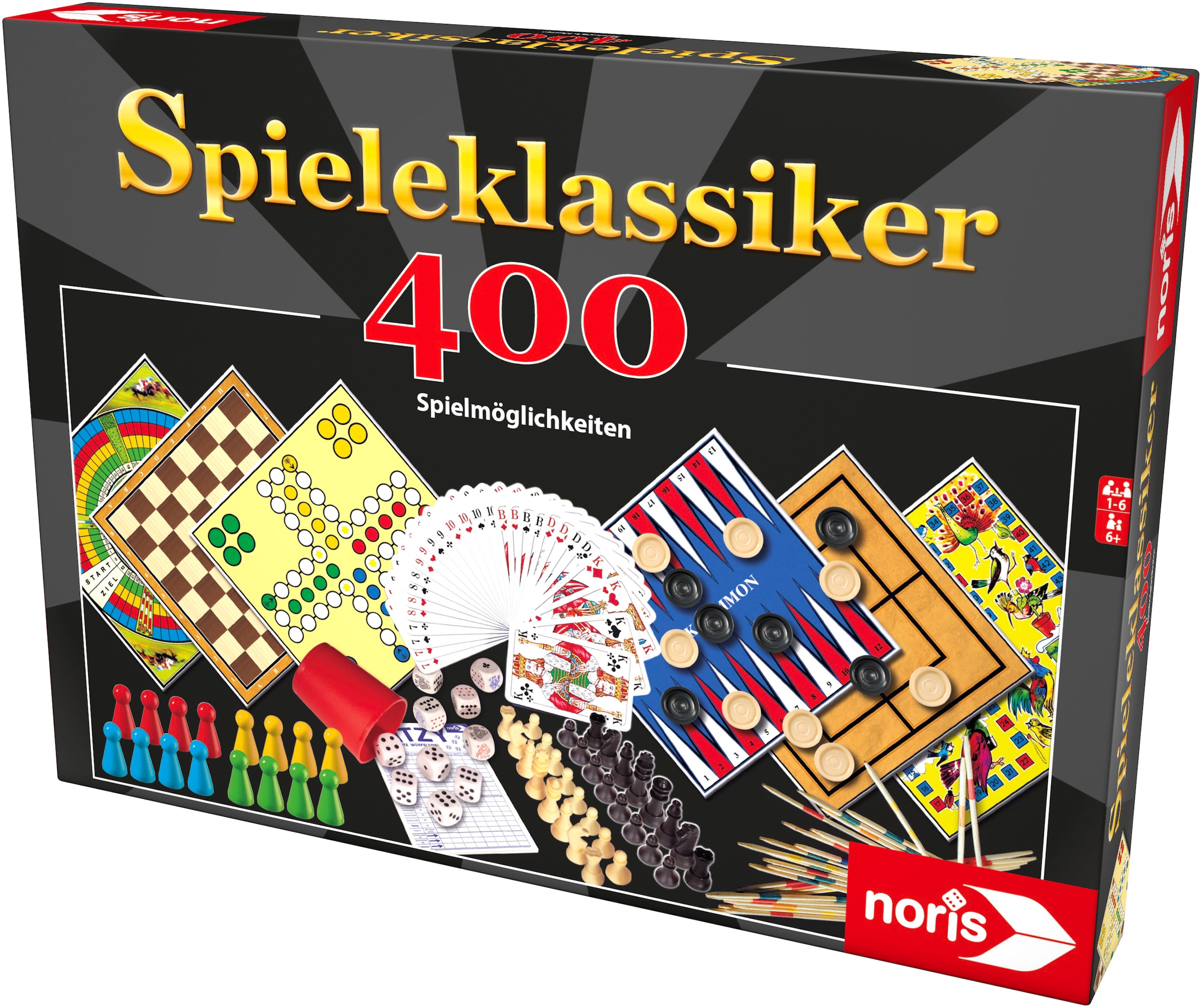 Noris Spielesammlung »Spieleklassiker - 400 Spielmöglichkeiten«, Made in Germany