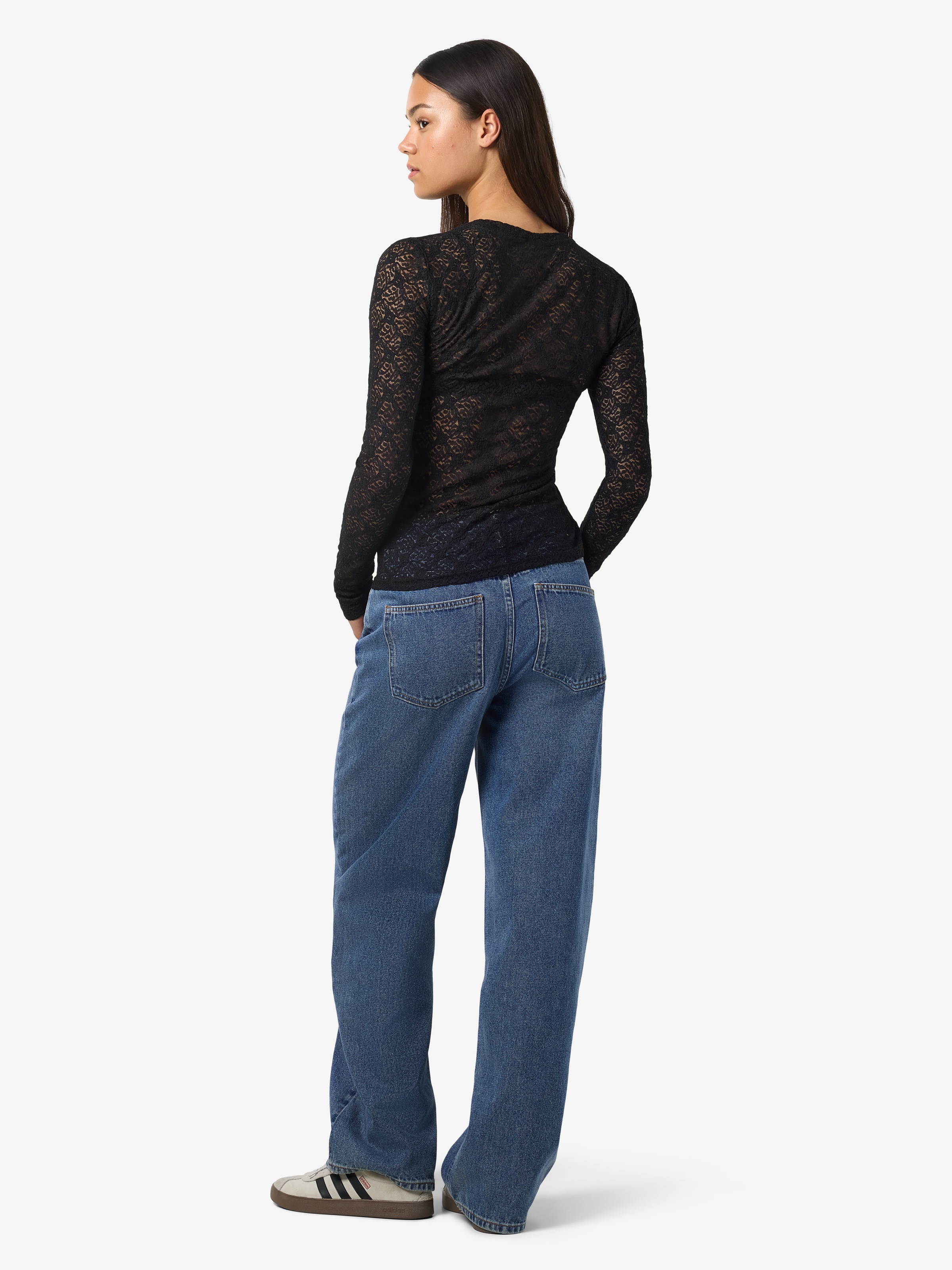 Noisy may Spitzenshirt »NMJUDITH L/S LACE TOP NOOS«