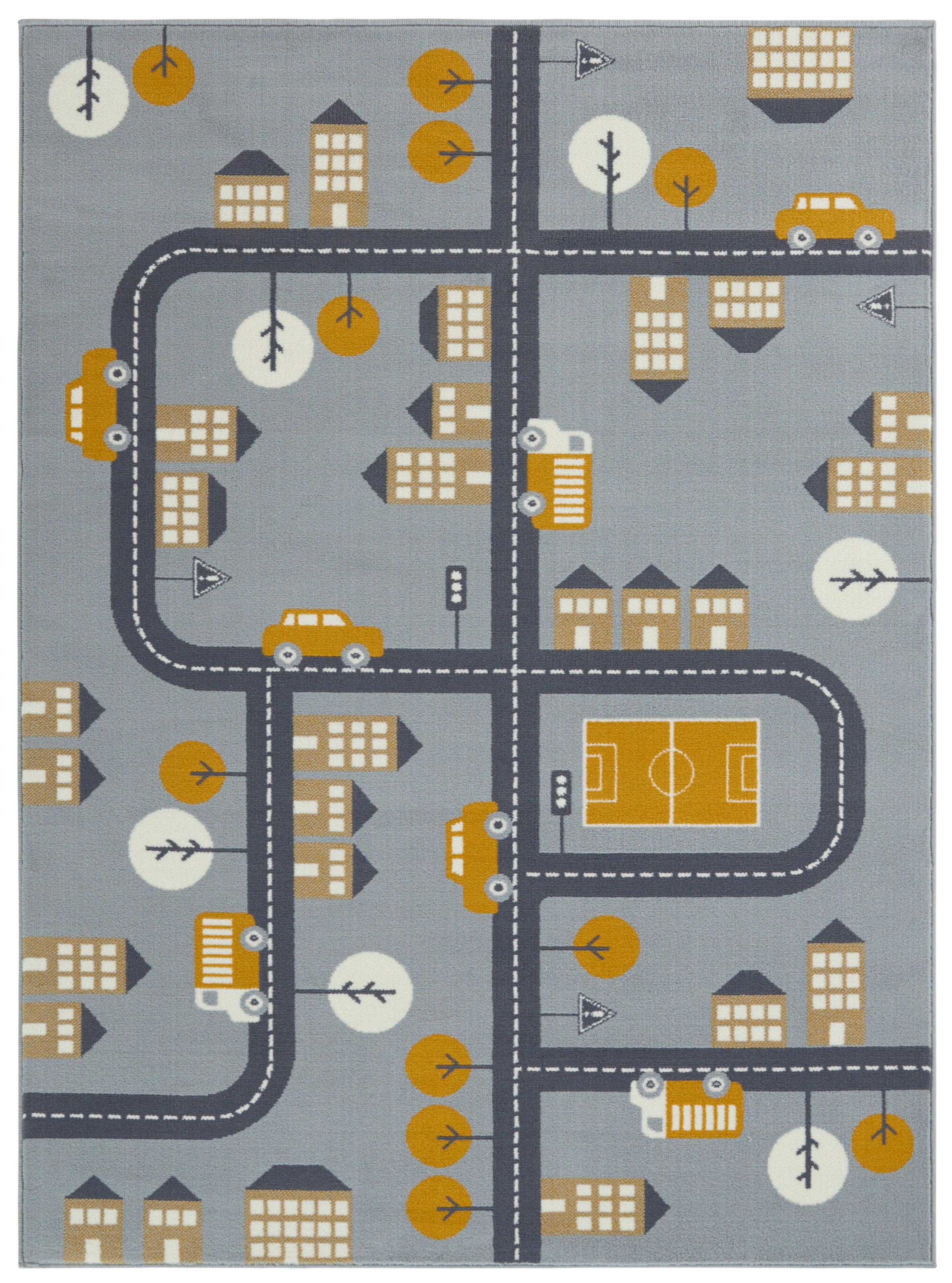 HANSE Home Kinderteppich »Town«, rechteckig, 0,9 mm Höhe, Kurzflor, Kinderteppich, Spielteppich, Straßen Design, Kinderzimmer