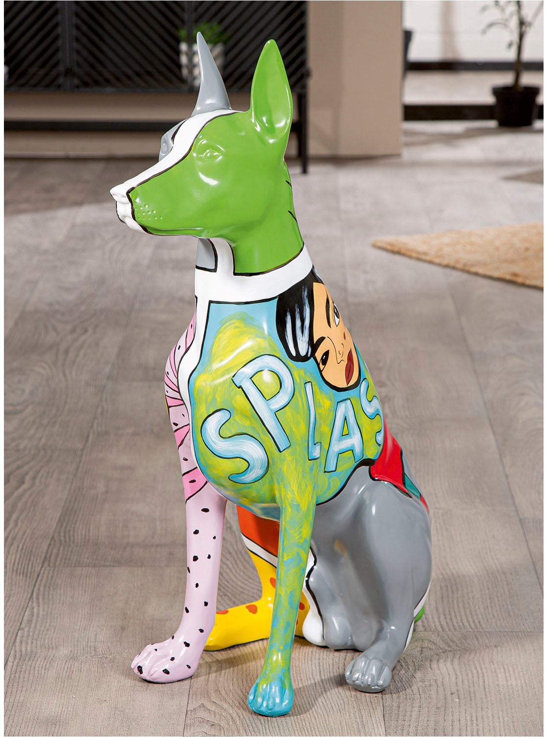 GILDE Tierfigur »Figur Hund Dobermann mehrfarbig H. 70 cm«