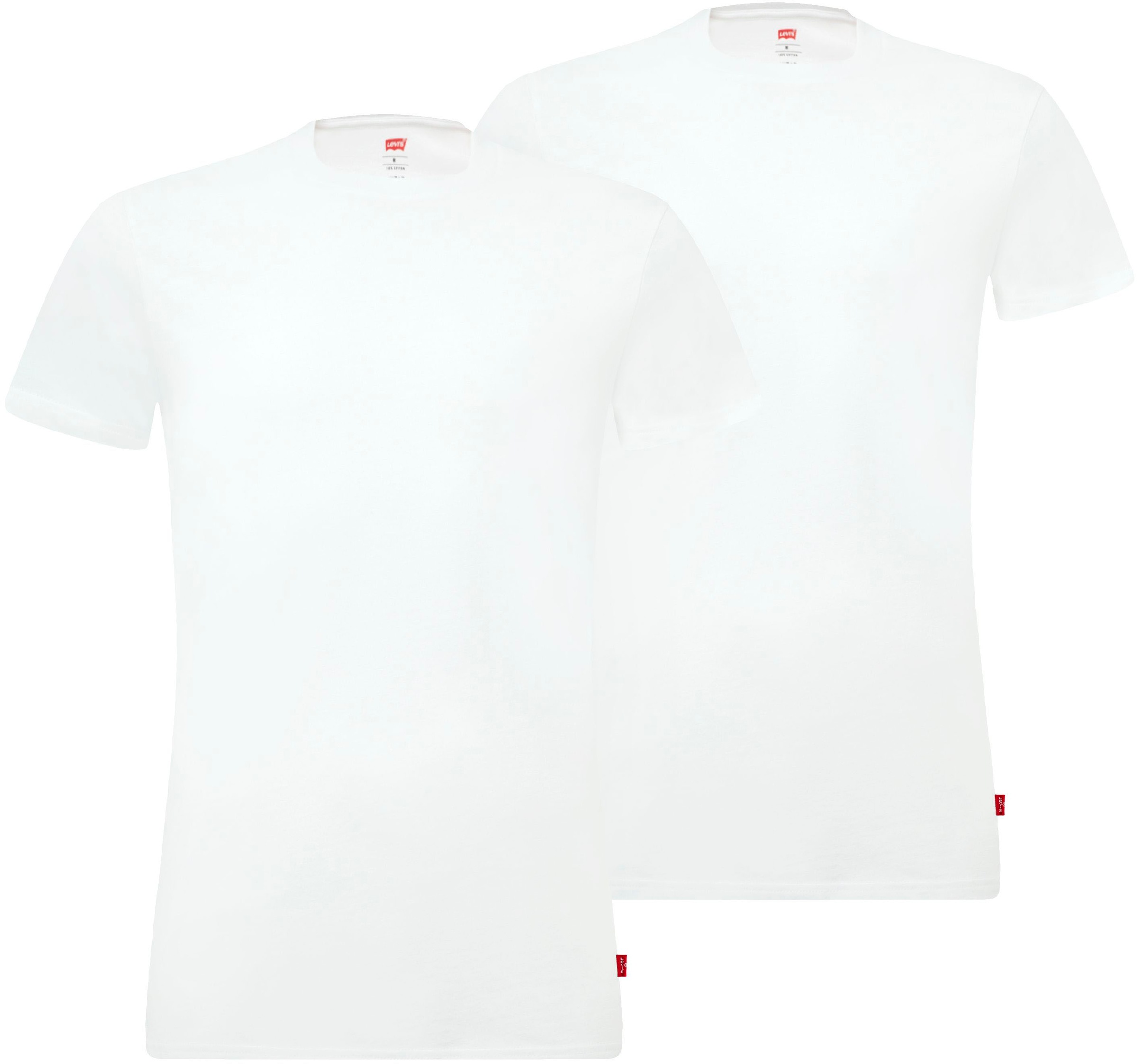 Levi's® T-Shirt, (Packung, 2er-Pack), mit breitem Logobund