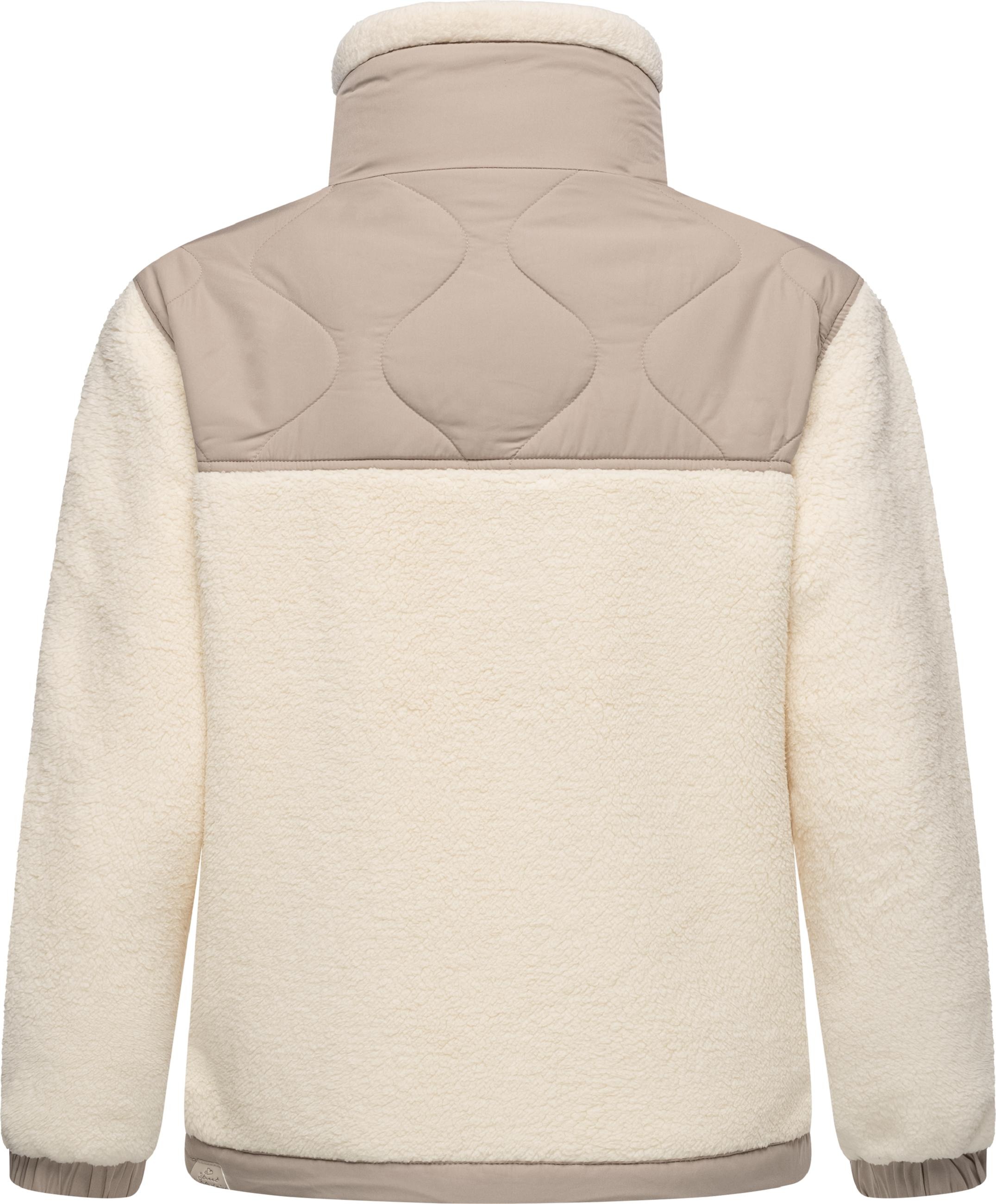 Ragwear Sweatjacke »Plüschjacke Arctika«, Flauschige Übergangsjacke aus Teddyfleece