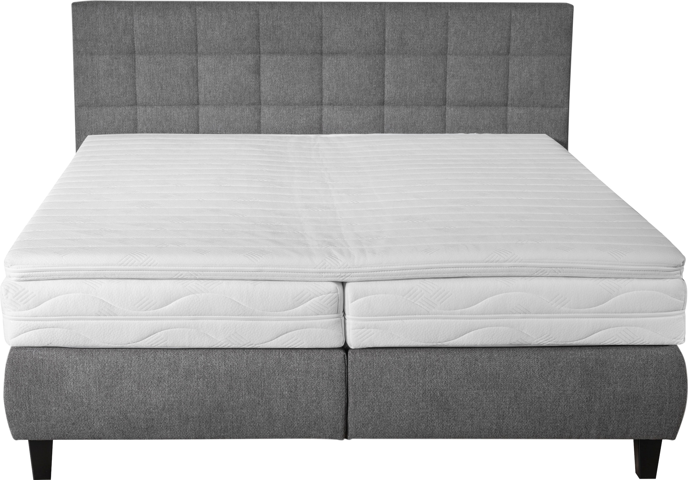 alina Boxspringbett »Edera«, Doppelbett wahlweise mit Topper, Liegefläche 180x200 cm, mit Steppung