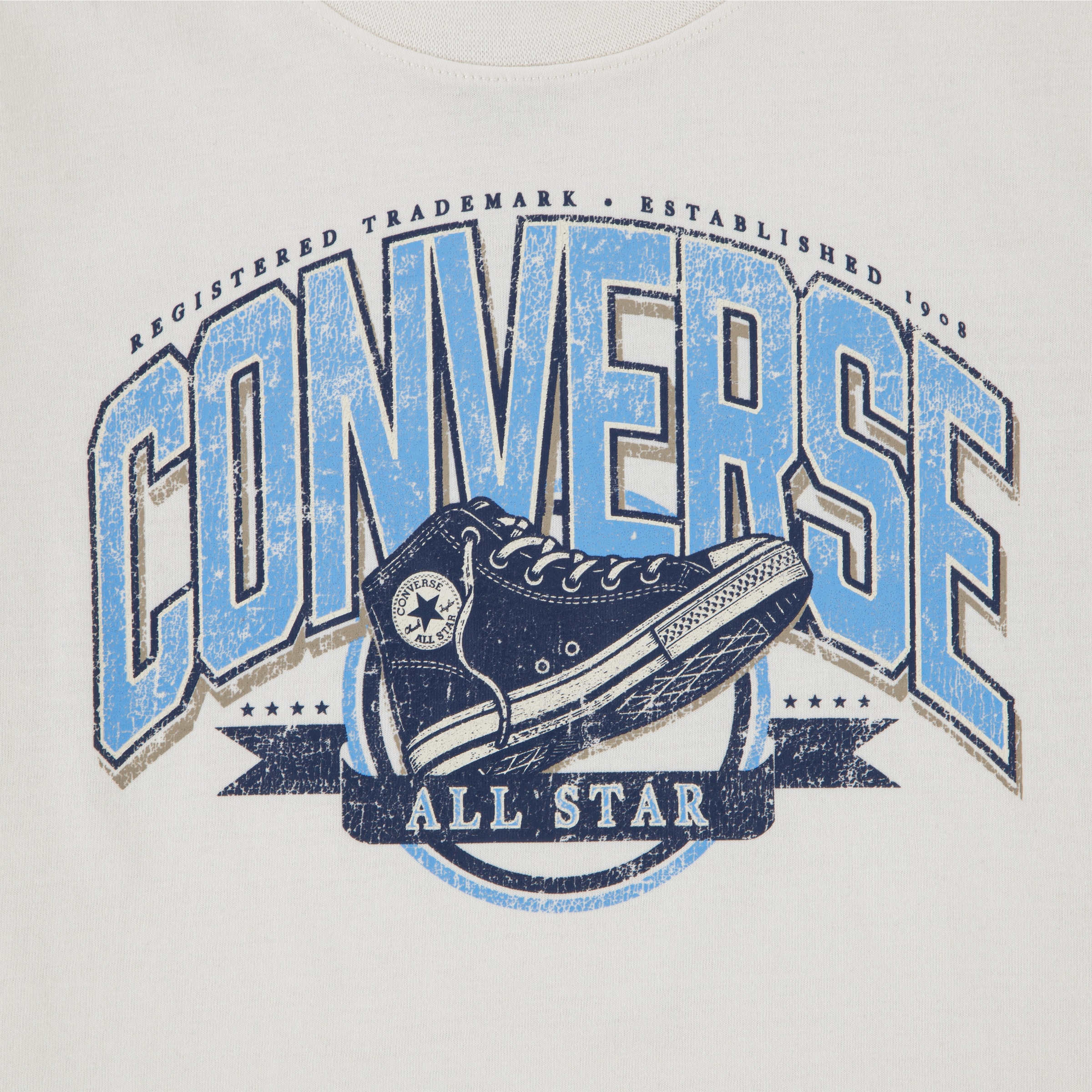 Converse T-Shirt »CNVB VARCITY SS SNEAKER TEE« mit Converse-Sneaker-Grafik im College-Stil