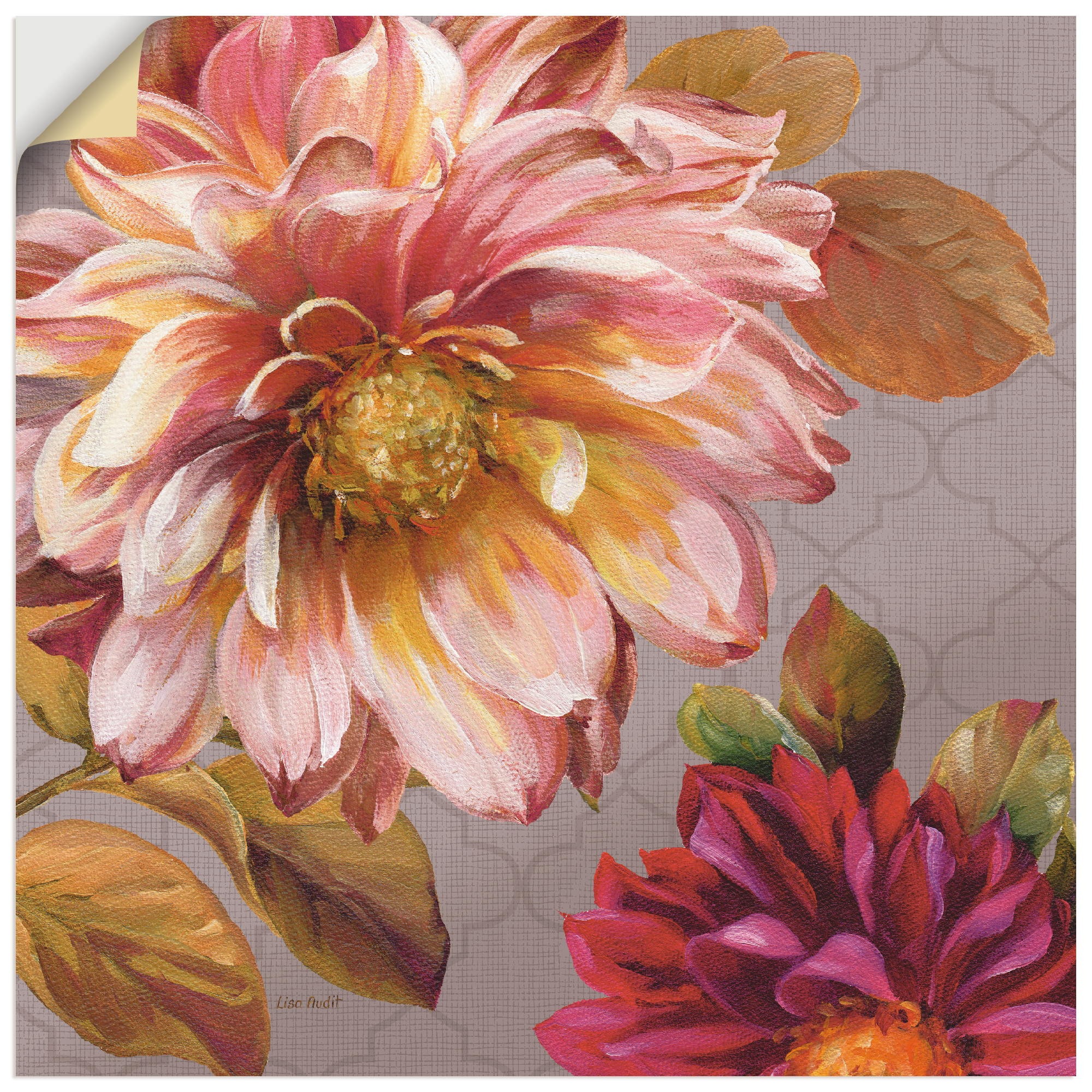 Artland Wandbild »Klassisch schön III«, Blumen, (1 St.), in vielen Größen & Produktarten -Leinwandbild, Poster, Wandaufkleber / Wandtattoo auch für Badezimmer geeignet