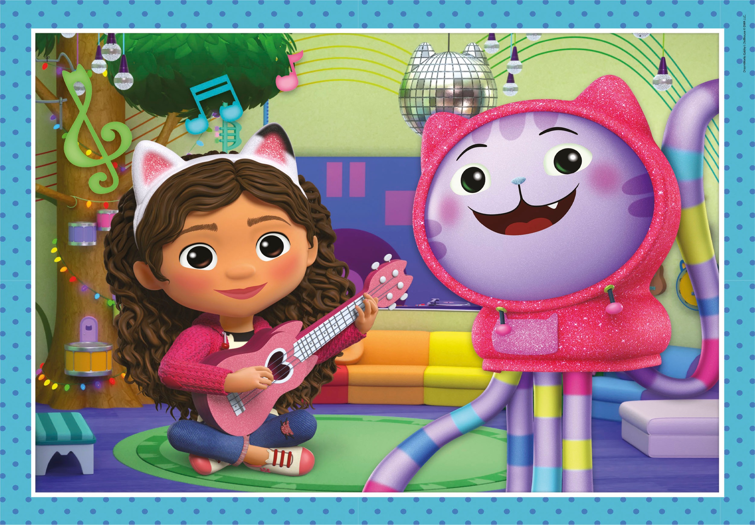 Clementoni® Puzzle »Supercolor, Gabby's Puppenhaus - 4 Puzzles«, Made in Europe
