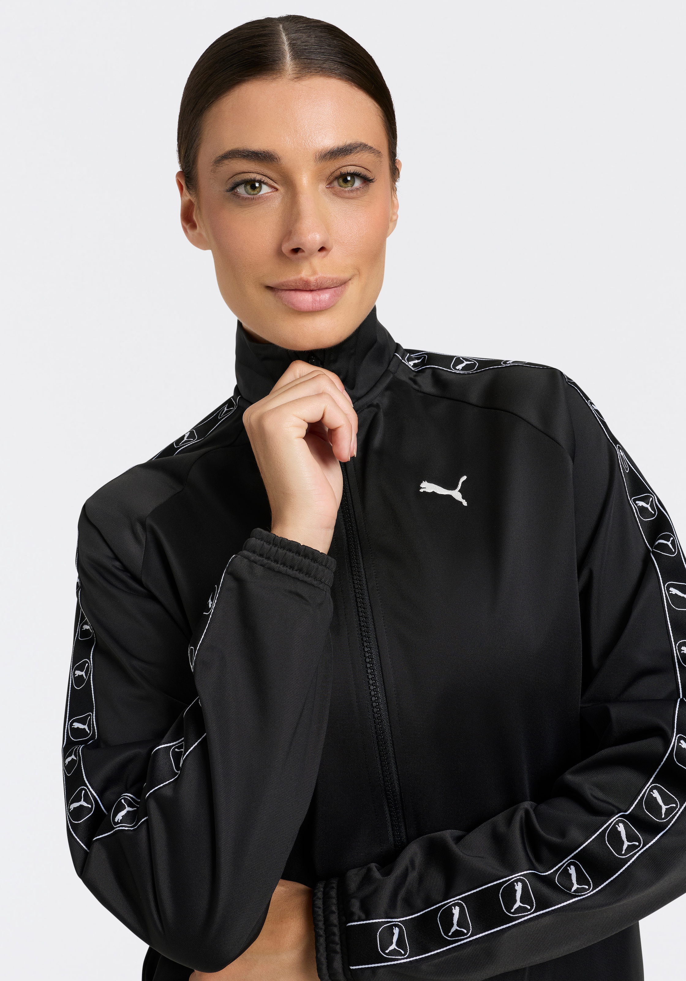 PUMA Trainingsanzug »POLY STANDARD SUIT OP« 2 zweiteiliges Set, mit Knopfleiste, unifarben, aus Polyester