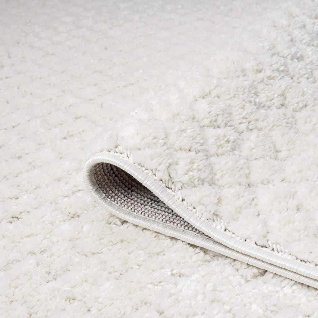 Carpet City Hochflor-Teppich »FOCUS627«, rund, 20 mm Höhe, Boho-Teppich, Hochtief-Muster/ 3D-Effekt, für Wohnzimmer, Schlafzimmer