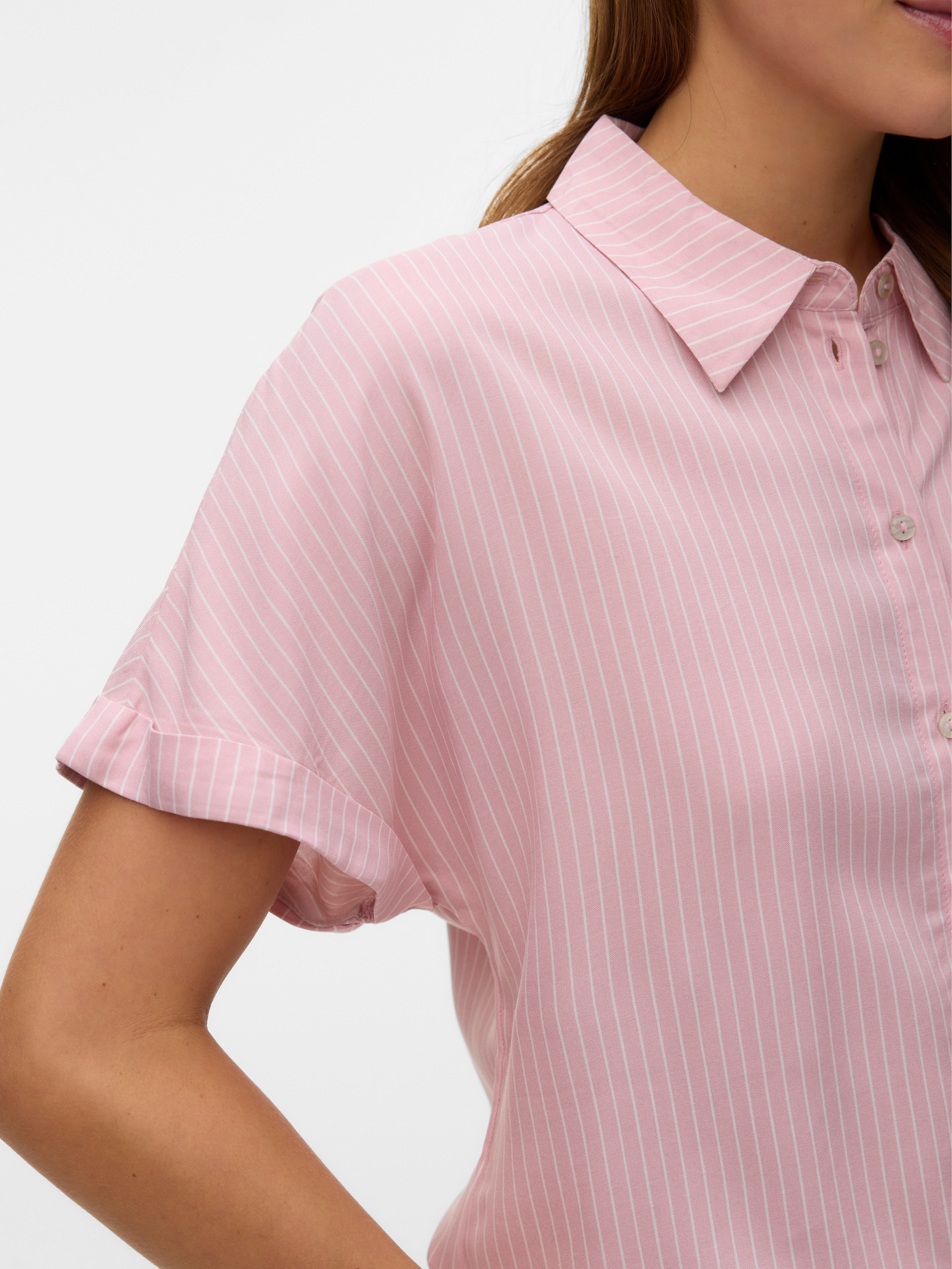 Vero Moda Kurzarmbluse »VMALICE SS SHIRT WVN NOOS« Viskose