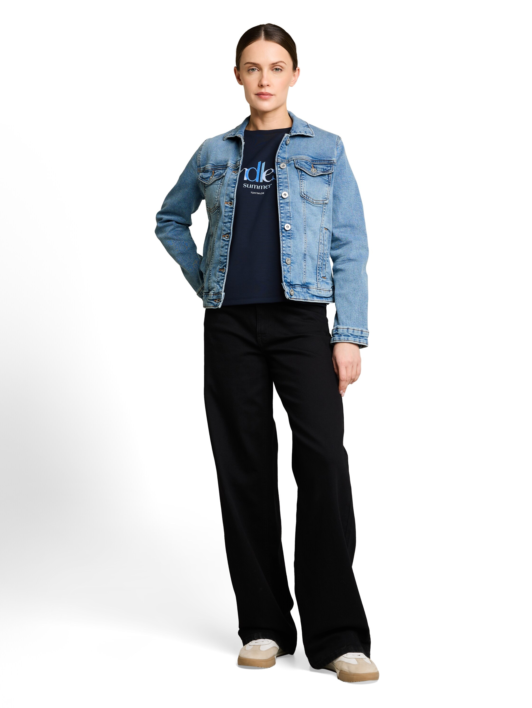 TOM TAILOR Jeansjacke ohne Kapuze mit Stretch