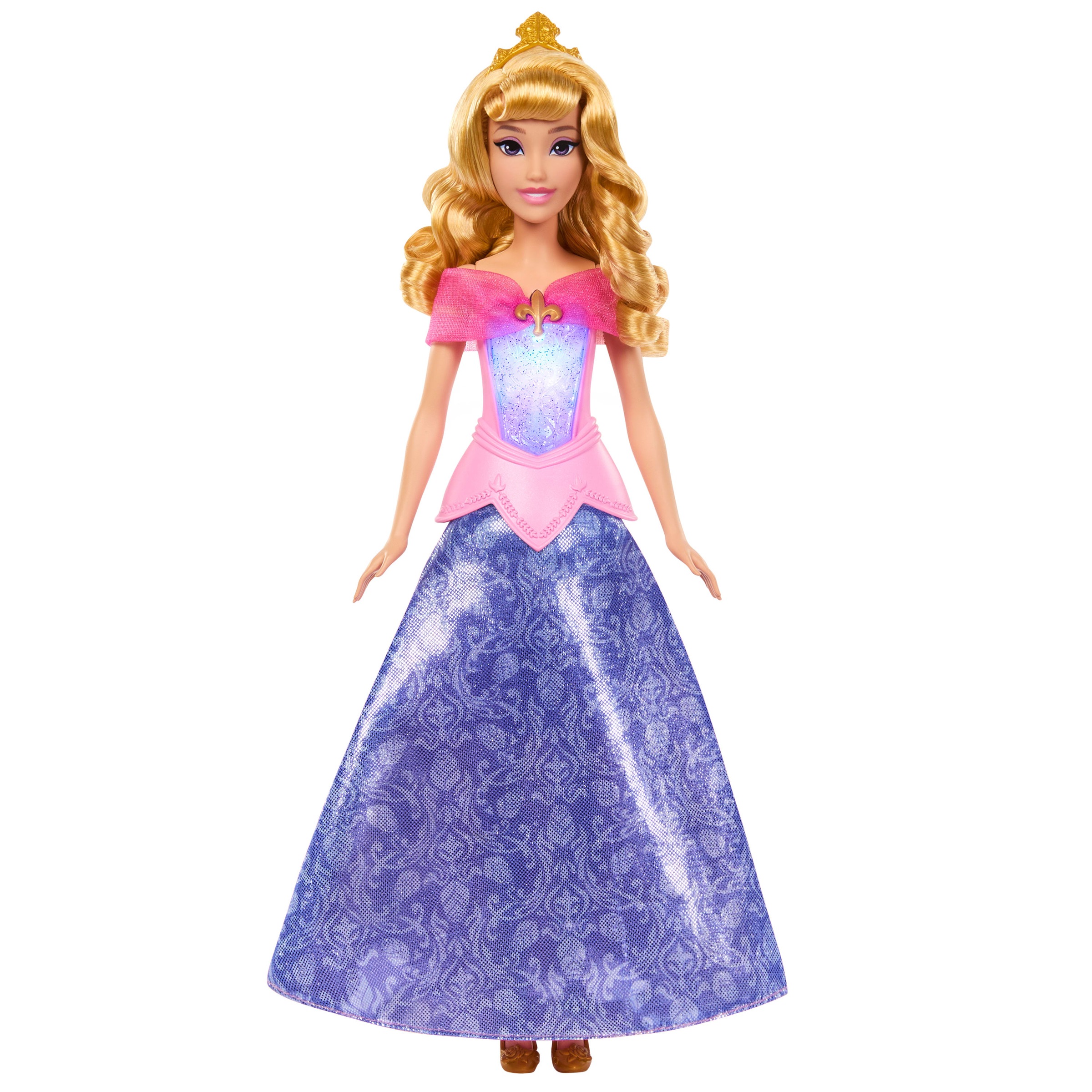 Mattel® Anziehpuppe »Disney Prinzessin Aurora Verwandlungs-Puppe« mit Leuchtfunktion