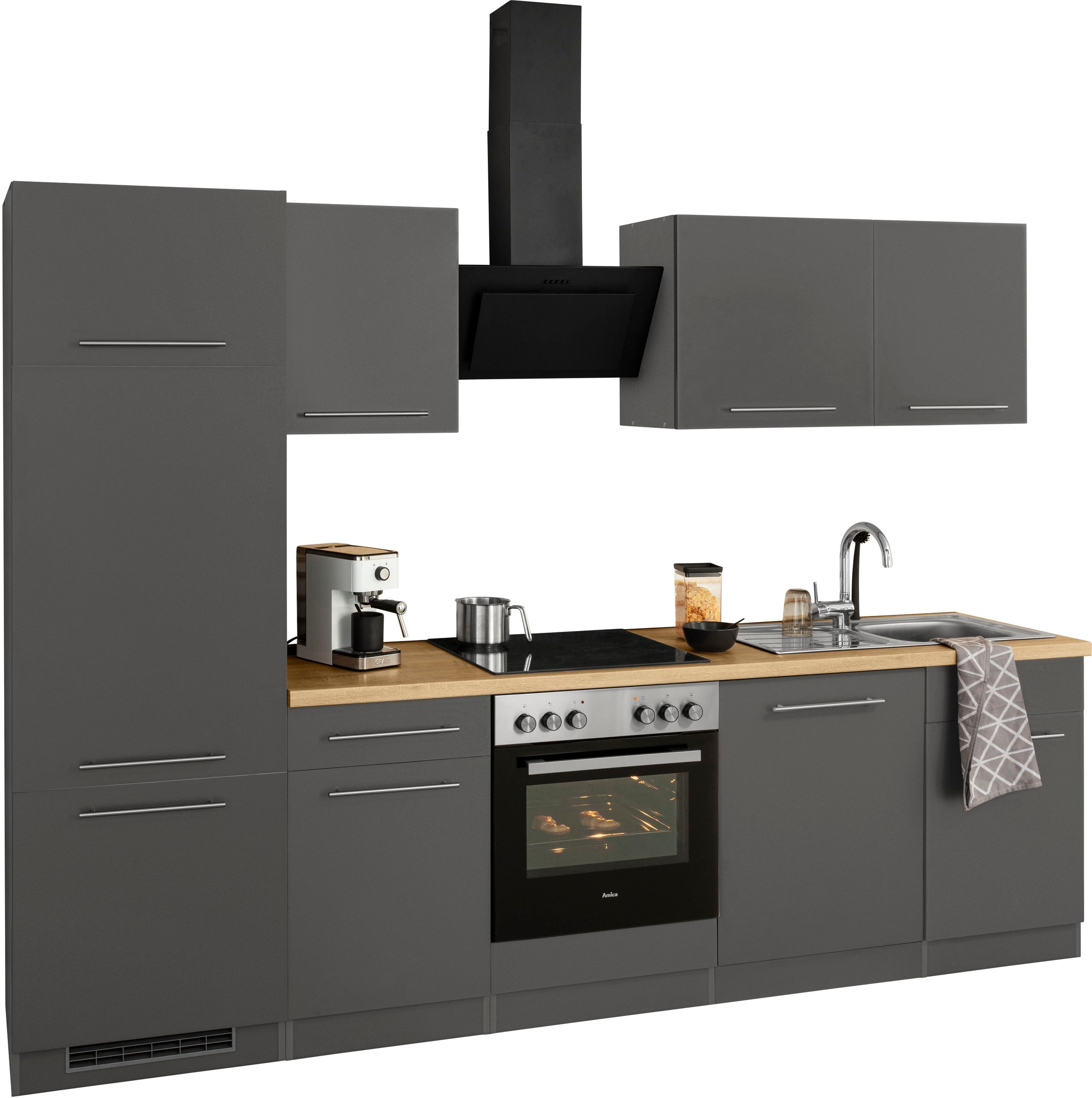 cm E-Geräten, online Küchenzeile OTTO Küchen bei Breite 280 mit wiho kaufen »Unna«,