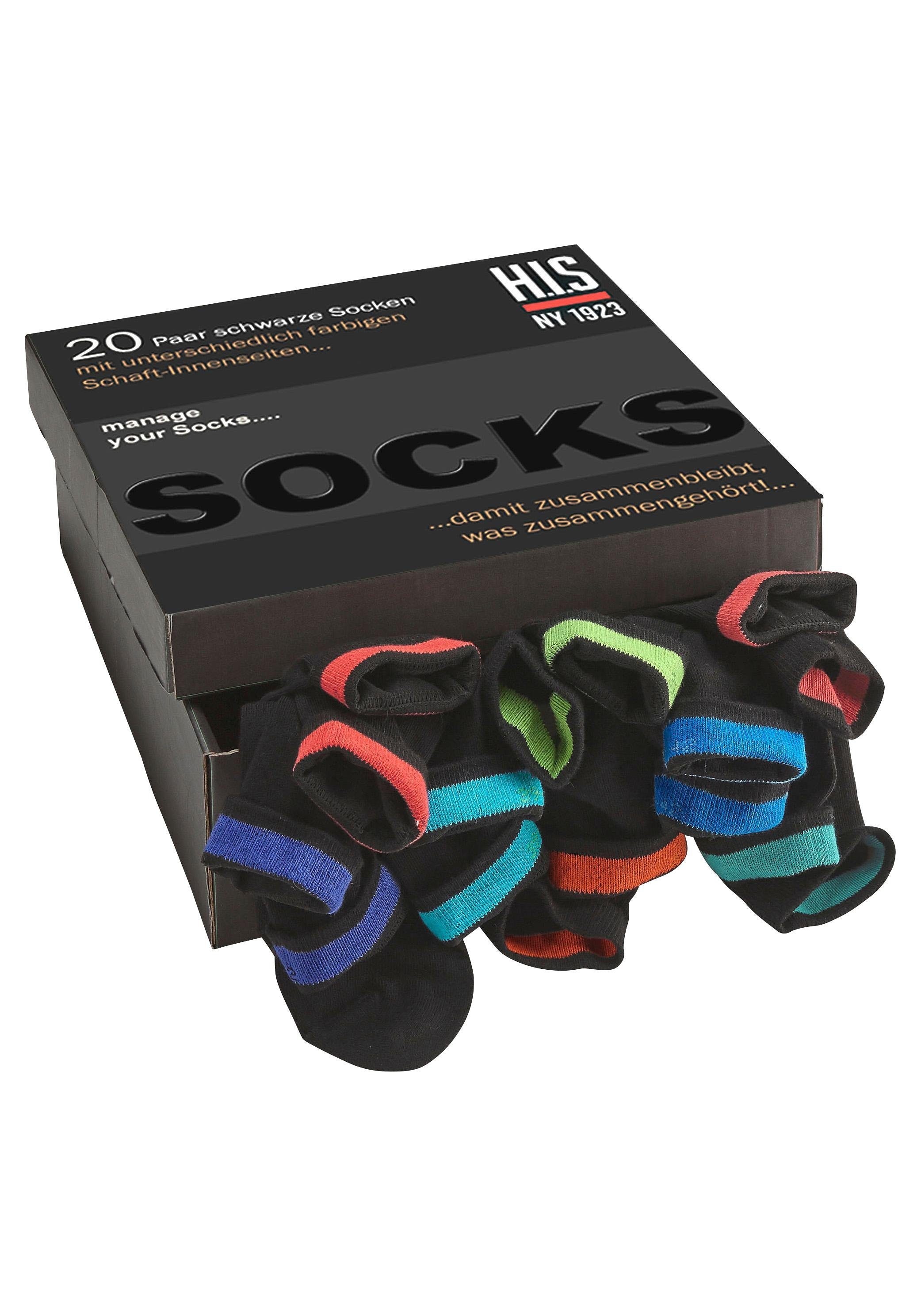 H.I.S Socken, (Set, 20 Paar), in Geschenkbox online bei OTTO shoppen praktischer