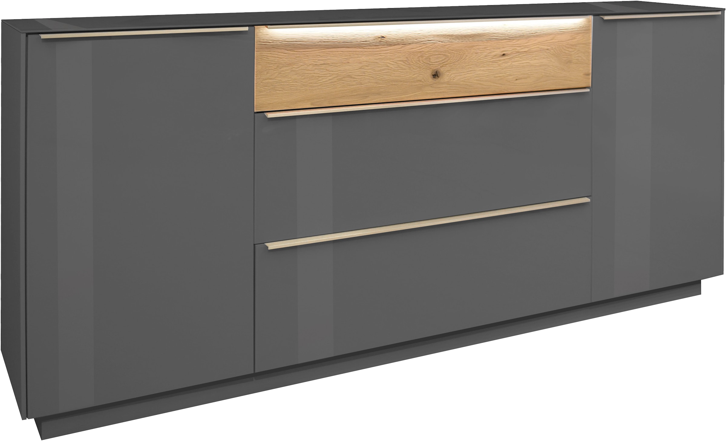 Mäusbacher Sideboard Sideboard, BHT 214/92/42 cm, inkl. Griffbeleuchtung, Türdämpfung