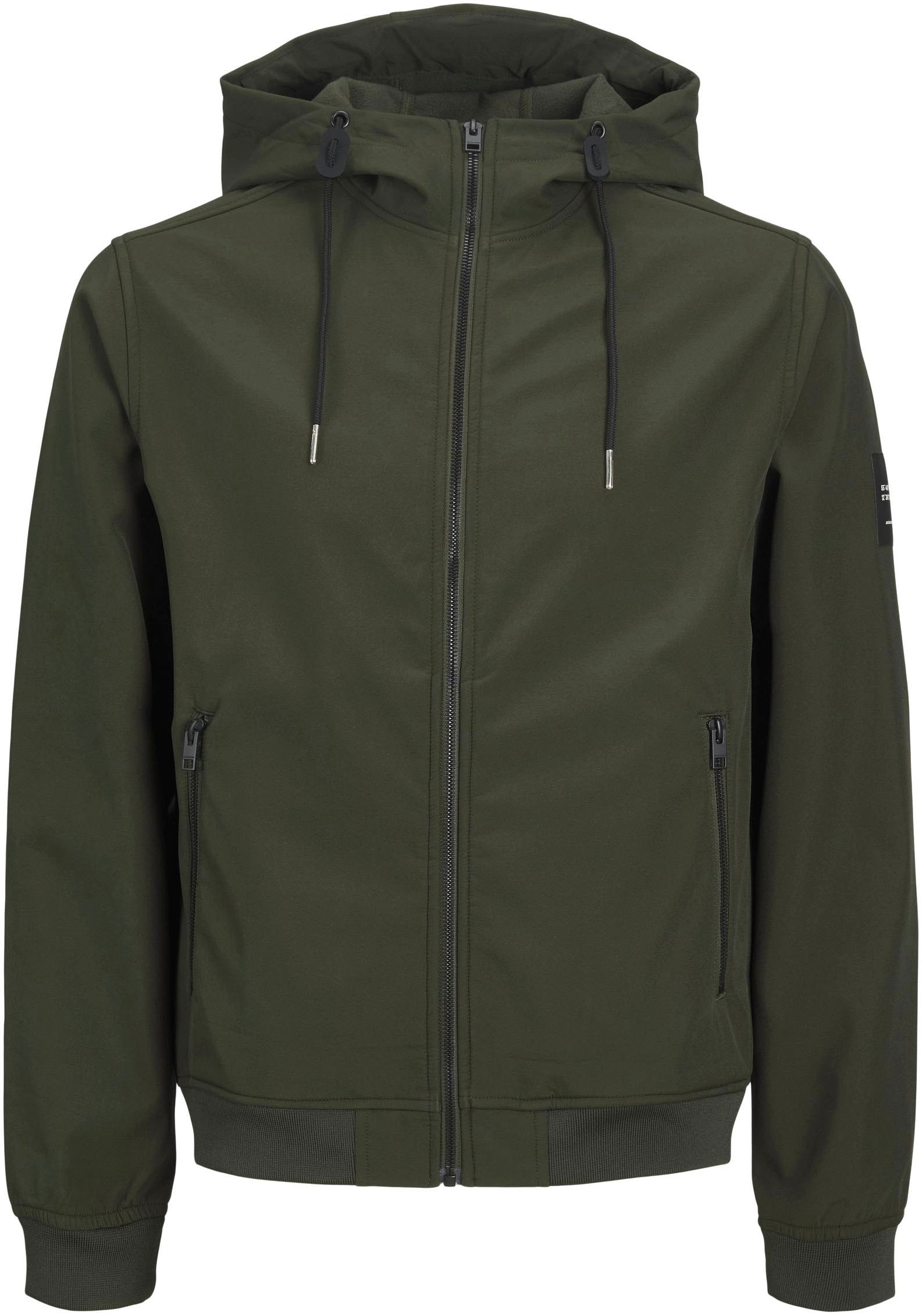 Jack & Jones PlusSize Softshelljacke »JJEBASIC SOFTSHELL HOOD NOOS PLS«, mit Kapuze