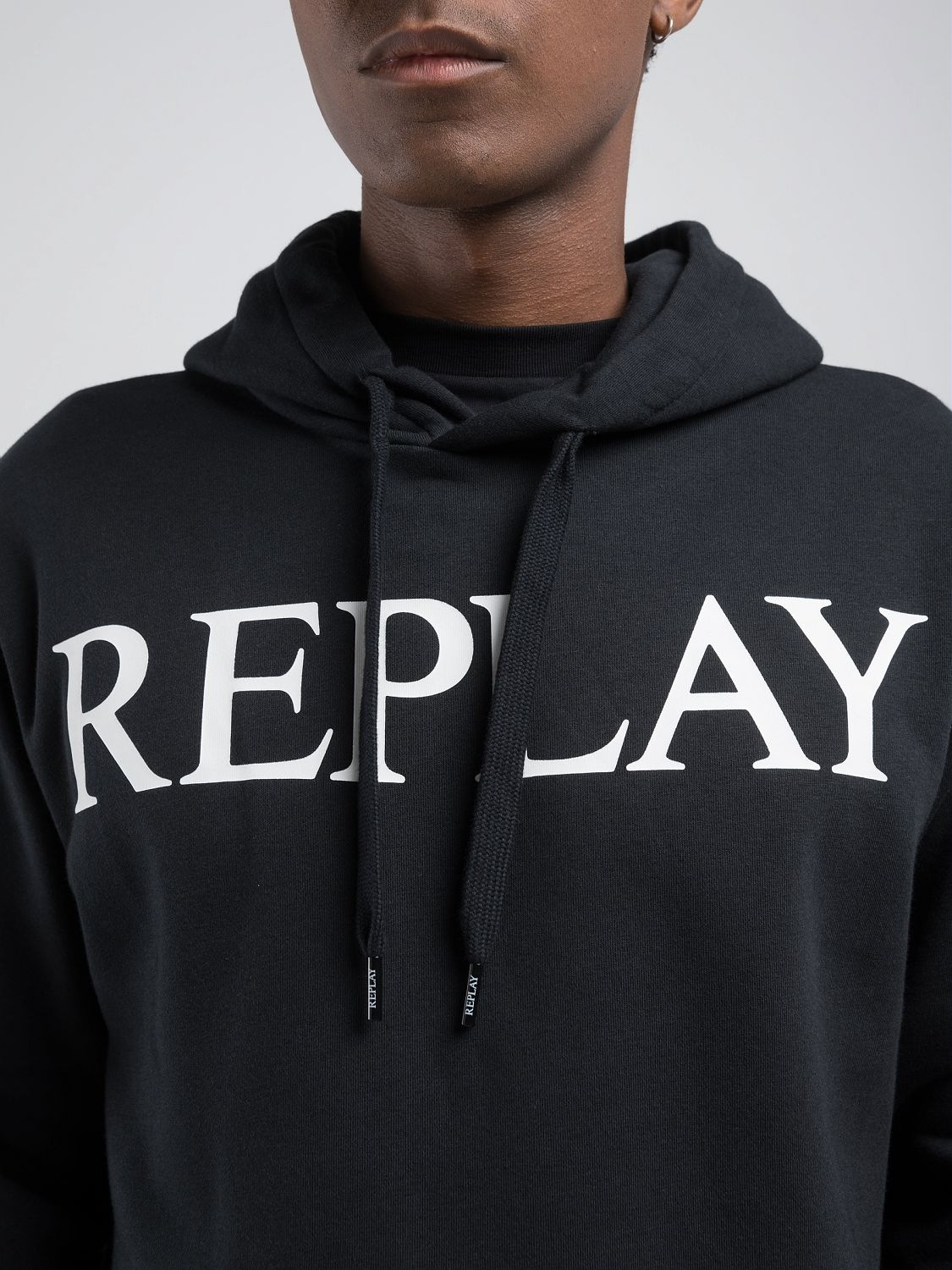 Replay Kapuzensweatshirt , mit großem Markenprint vorn
