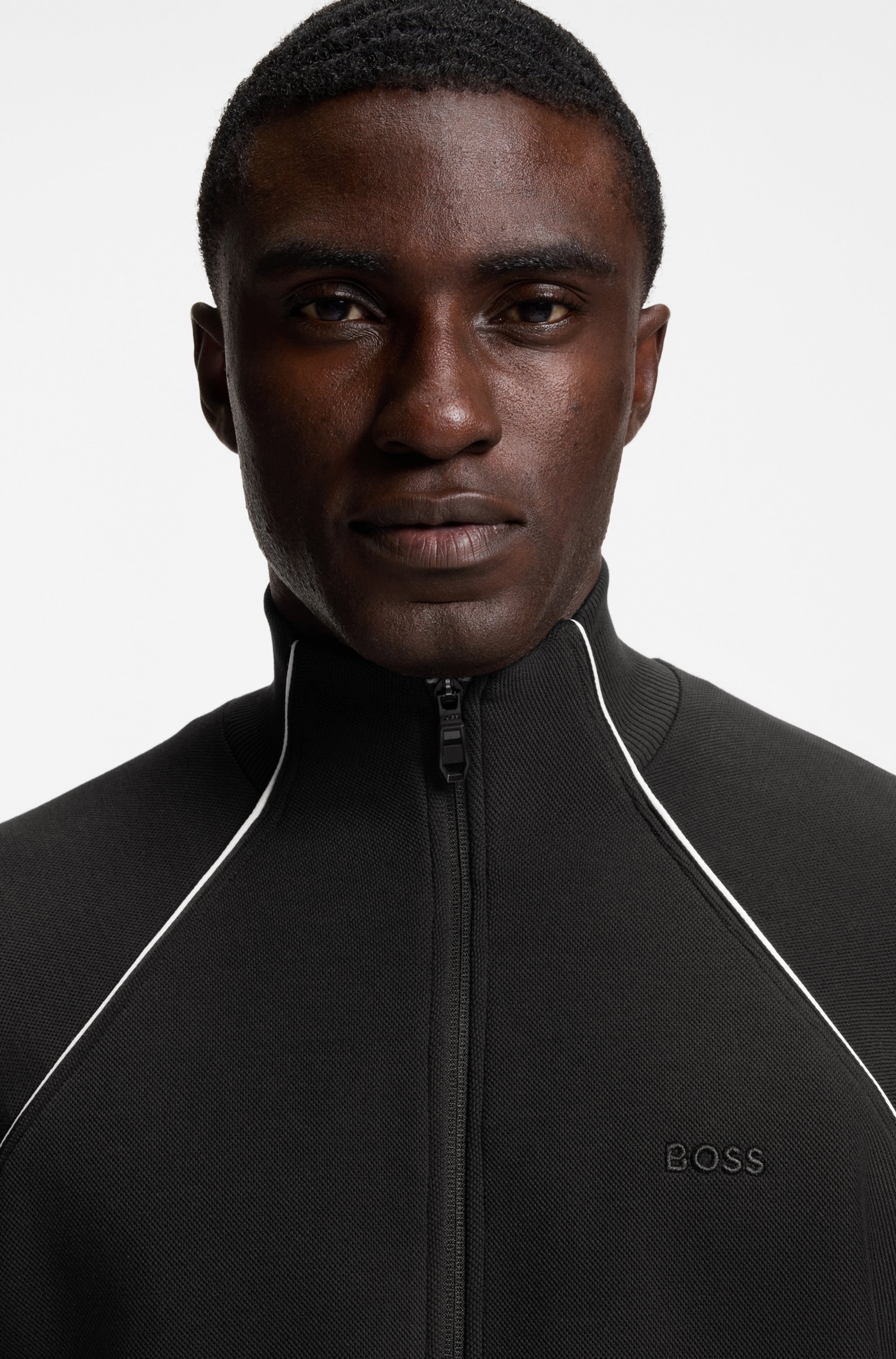 BOSS GREEN Sweatjacke »Skaz« mit Markenlabel