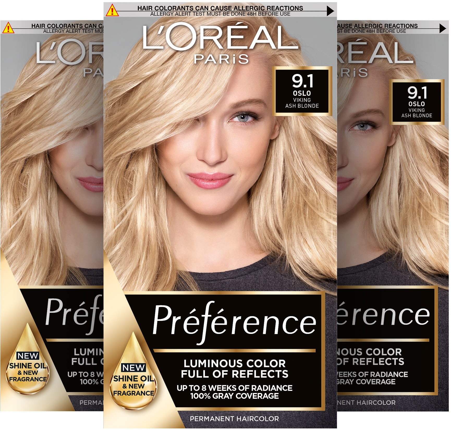 L'ORÉAL PARIS Coloration »Préférence«, (3 tlg.), mit pflegender Formel