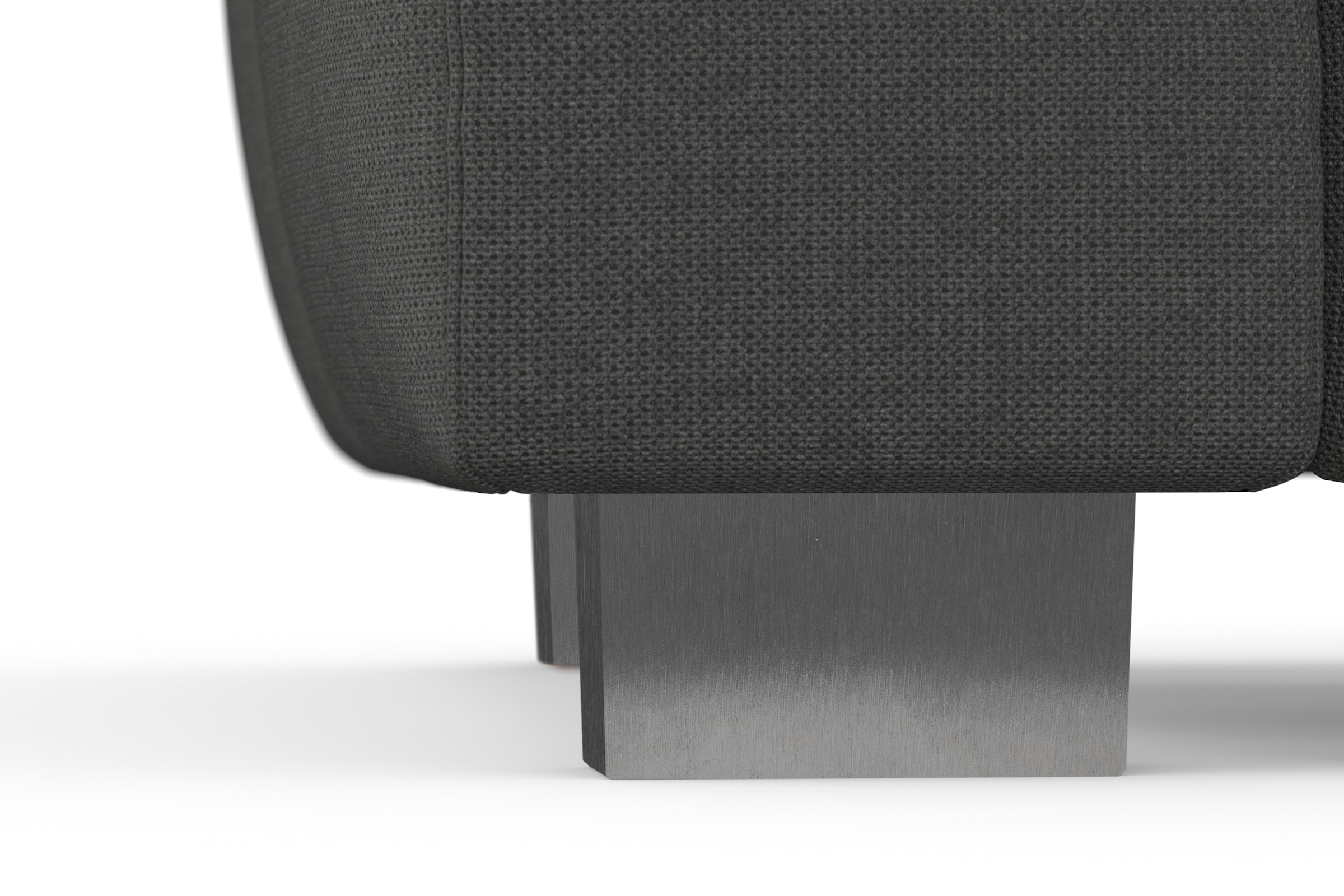 sit&more Ecksofa »Dundee L-Form«, mit Federkern und Edelstahlfüßen, wahlweise mit Kopfteilverstellung
