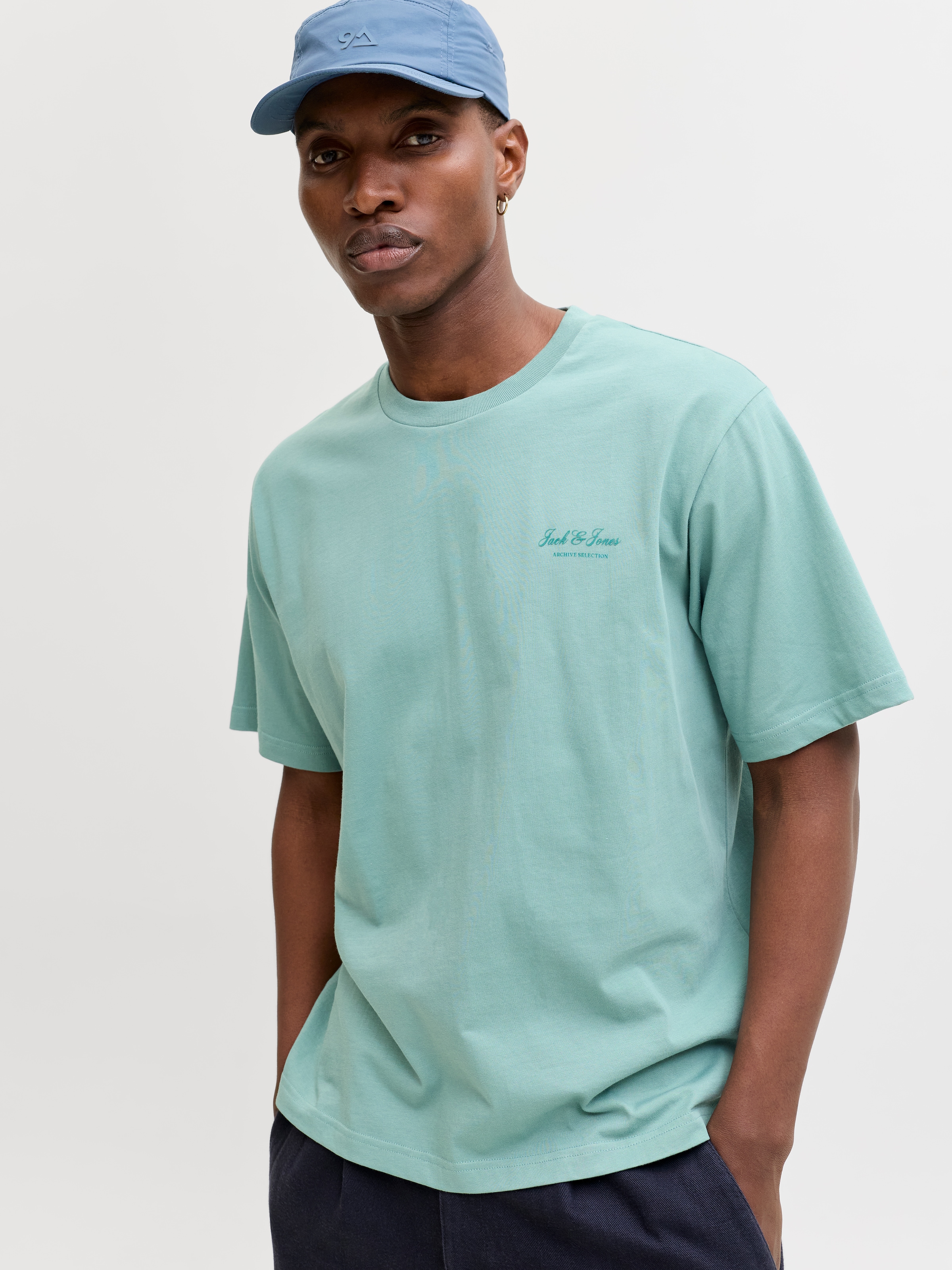 Jack & Jones Rundhalsshirt »JJEARCHIVE GRAPHIC TEE SS O-NECK NOOS« Baumwolle, relaxed fit