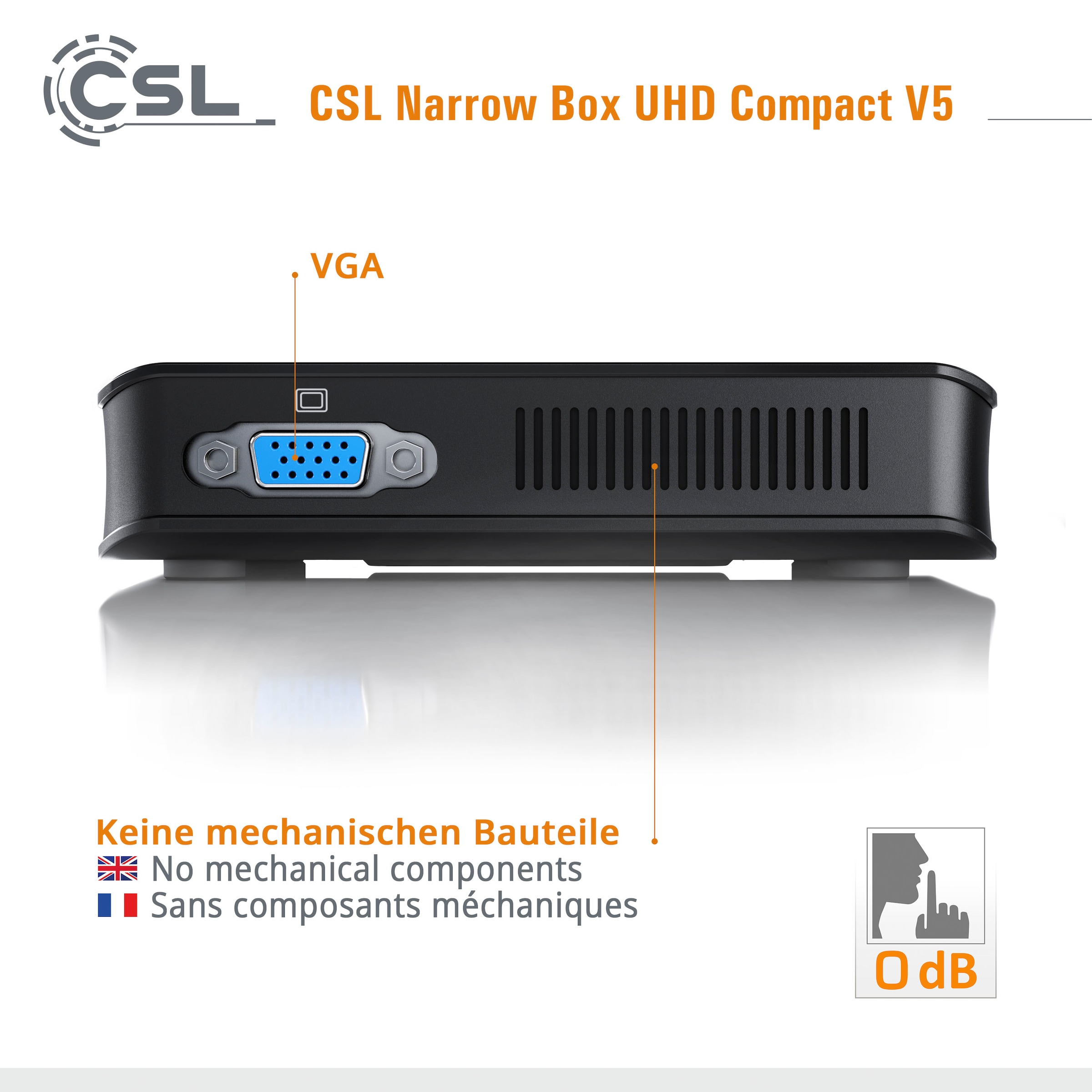 CSL Mini-PC »Narrow Box Ultra HD Compact v5«