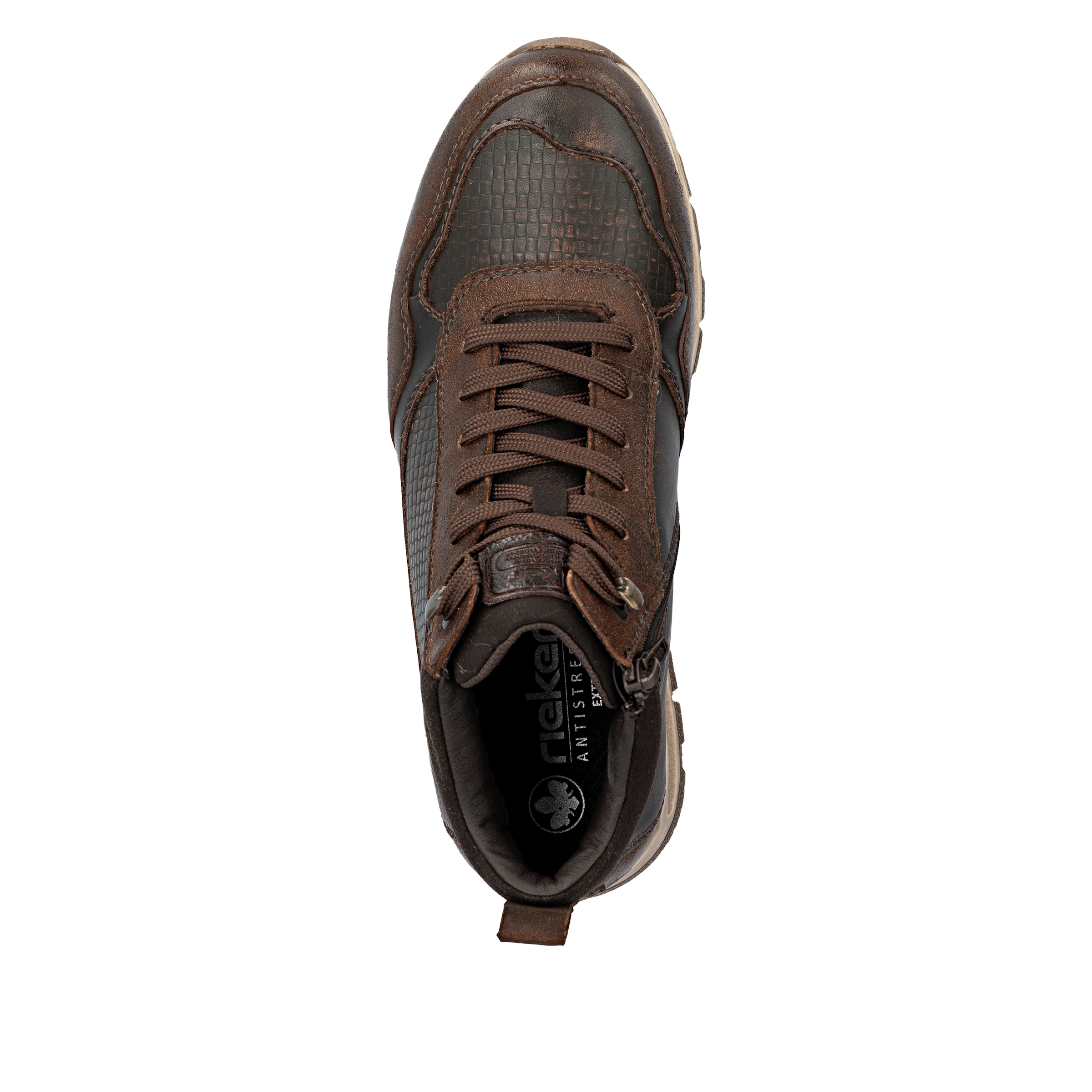 Rieker Sneakerboots, Schnürboots, High Top Sneaker, Schnürschuh mit Innenreißverschluss
