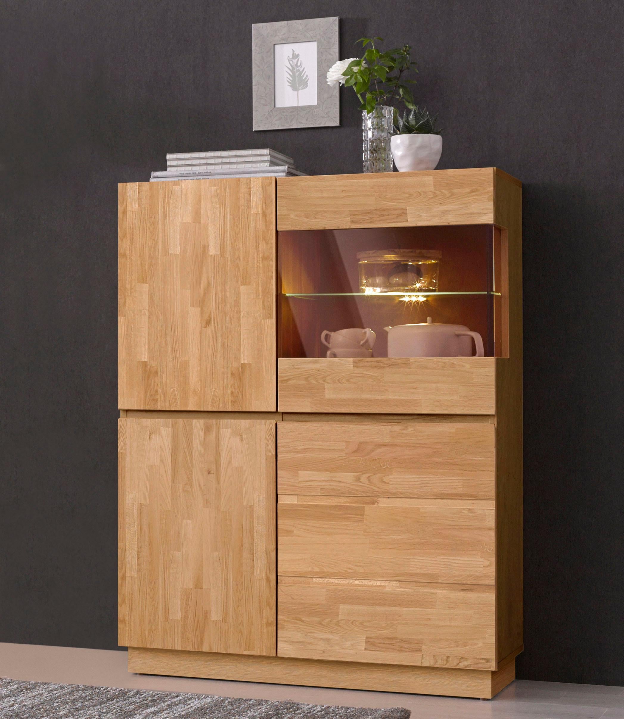 Highboard »Laima«, Höhe 120 cm, teilmassiv, FSC®-zertifiziert